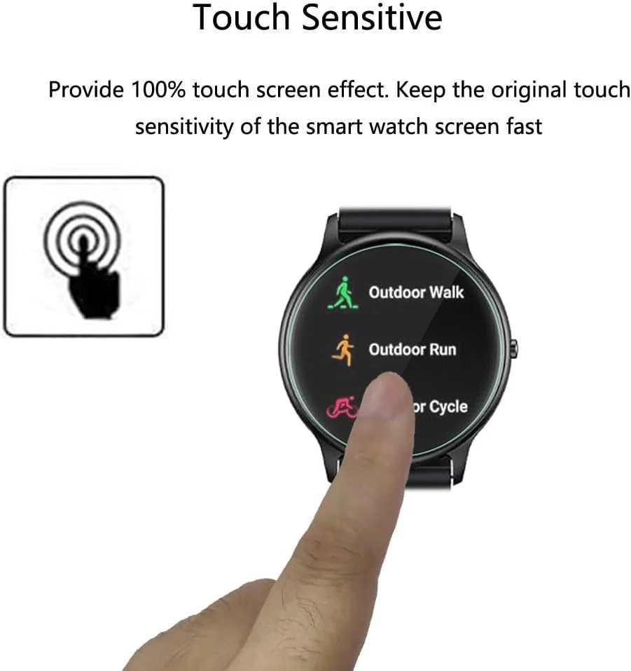 محافظ صفحه نمایش فوتاوی برای ساعت هوشمند پارسونور SR1، 1.32 اینچ [بسته 3 عددی]، فیلم PET نرم و شفاف HD، ضد اثر انگشت، ضد خش، بدون حباب، سازگار با ساعت هوشمند پارسونور SR1 ردیاب تناسب اندام