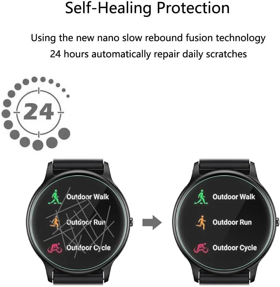 محافظ صفحه نمایش فوتاوی برای ساعت هوشمند پارسونور SR1، 1.32 اینچ [بسته 3 عددی]، فیلم PET نرم و شفاف HD، ضد اثر انگشت، ضد خش، بدون حباب، سازگار با ساعت هوشمند پارسونور SR1 ردیاب تناسب اندام