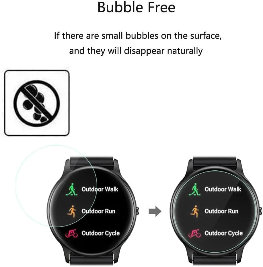 محافظ صفحه نمایش فوتاوی برای ساعت هوشمند پارسونور SR1، 1.32 اینچ [بسته 3 عددی]، فیلم PET نرم و شفاف HD، ضد اثر انگشت، ضد خش، بدون حباب، سازگار با ساعت هوشمند پارسونور SR1 ردیاب تناسب اندام