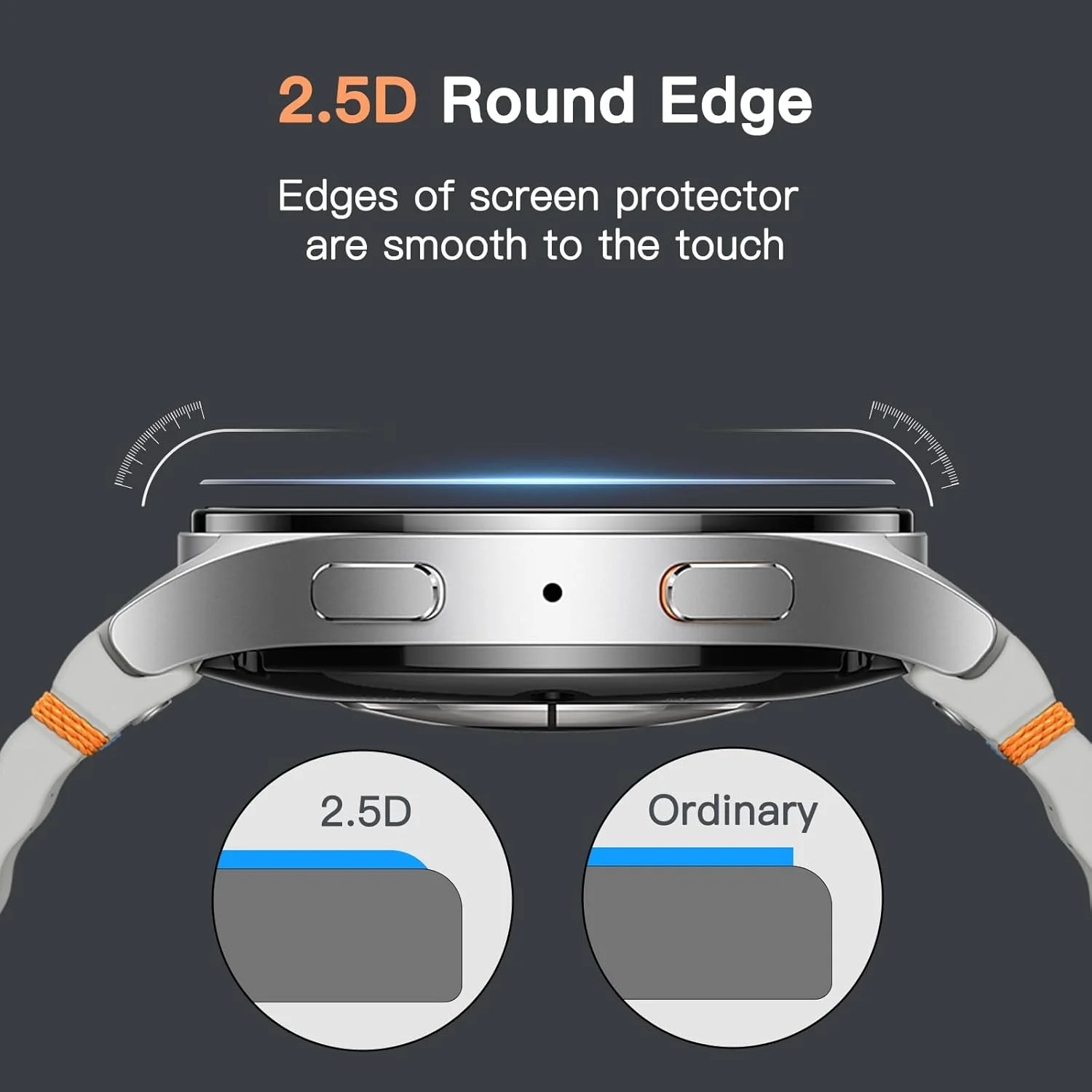 محافظ صفحه نمایش JETech برای ساعت هوشمند سامسونگ گلکسی واچ 7/6 سایز 44 میلیمتر، شیشه حرارت دیده ضد خش، شفافیت HD، بستهی 3 عددی محافظ صفحه نمایش JETech برای ساعت هوشمند سامسونگ گلکسی واچ 7/6 سایز 44 میلیمتر، شیشه حرارت دیده ضد خش، شفافیت HD، بستهی 3 عددی