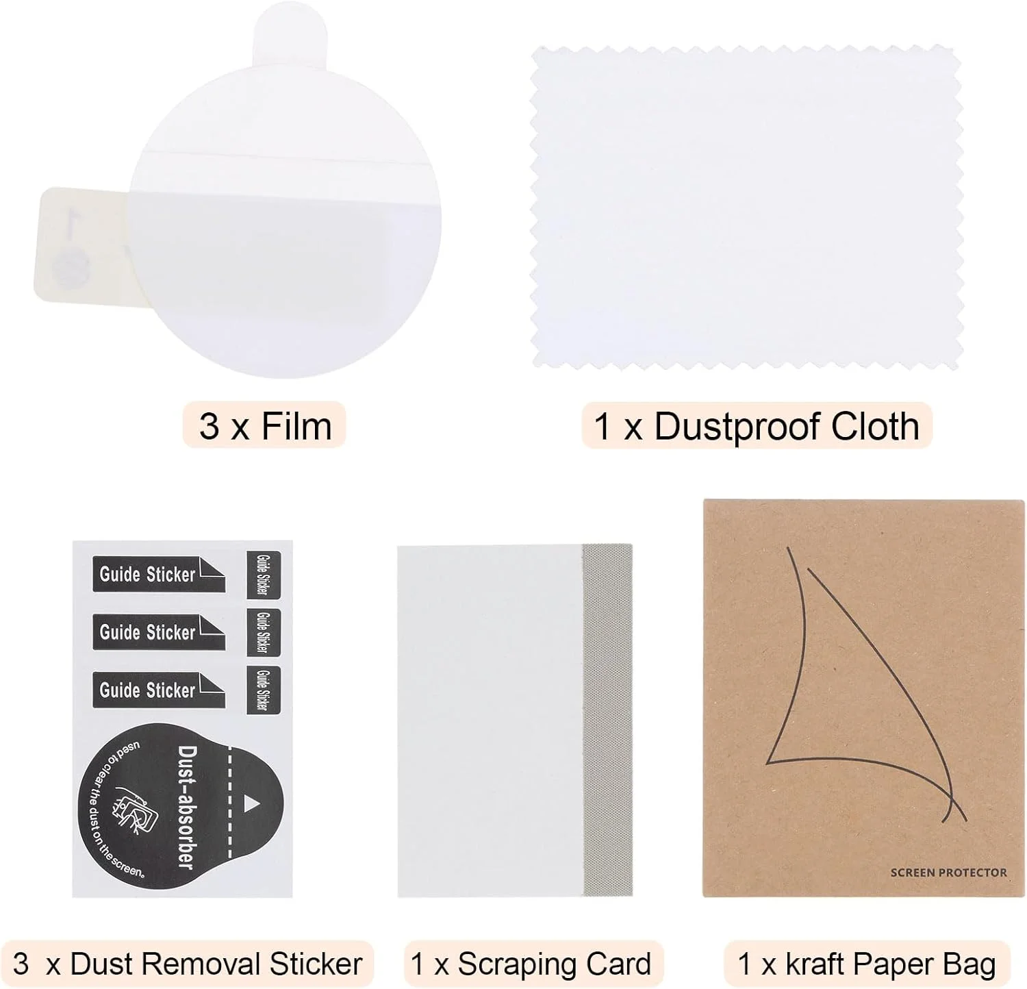 محافظ صفحه نمایش شیشه ای ساعت هارفینگتون 3 عددی 28 میلی متری HD با وضوح بالا ضد خش ضد آب TPU فوق العاده نازک محافظ صفحه نمایش جهانی ساعت هوشمند با پارچه، برچسب و کارت خراش