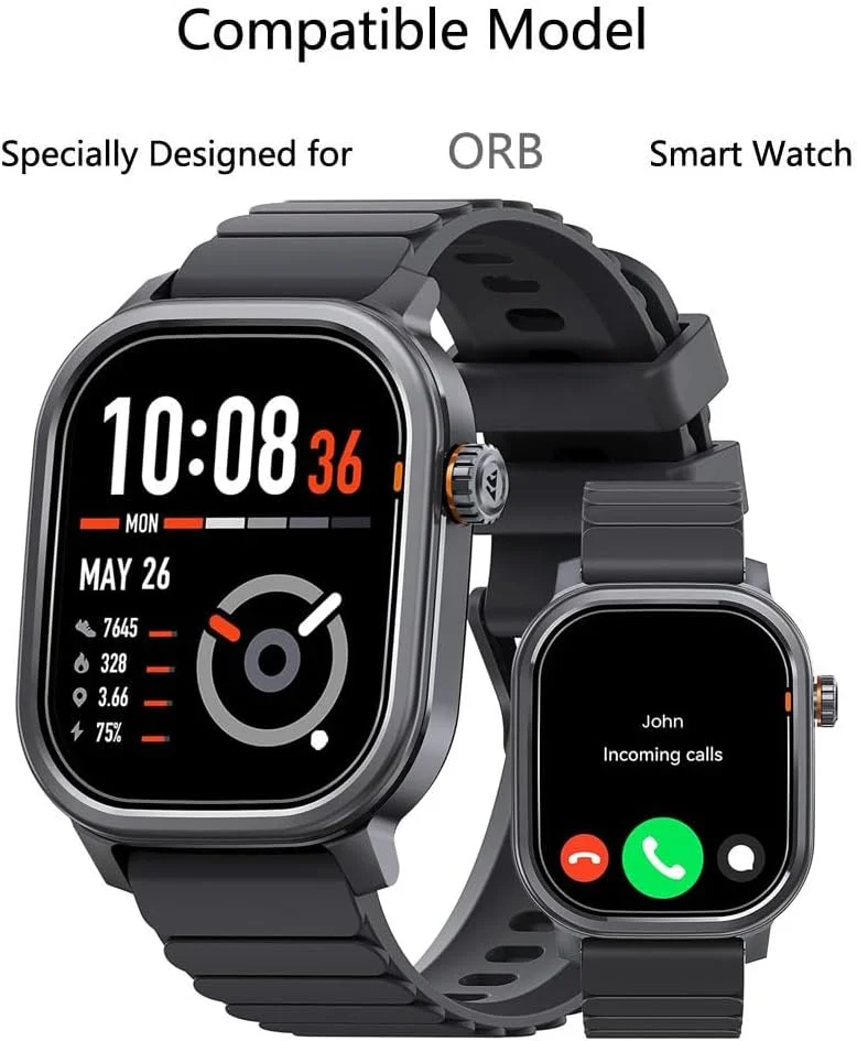 محافظ صفحه نمایش فوتانوی برای ساعت هوشمند KOSPET Pulse سایز 1.96 اینچ [بسته 3 عددی]، فیلم PET نرم و شفاف HD، ضد اثر انگشت، ضد خش، بدون حباب، سازگار با ساعت هوشمند و ردیاب تناسب اندام KOSPET Pulse