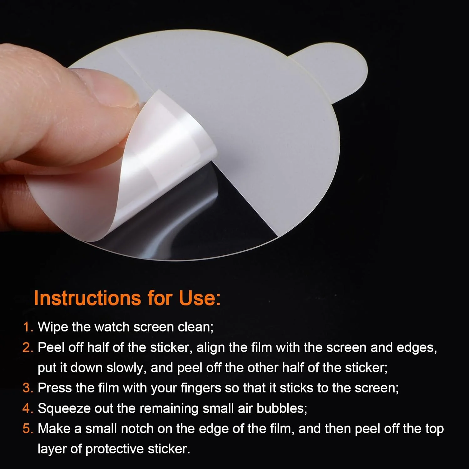 محافظ صفحه نمایش شیشه ای ساعت هارفینگتون 3 عددی 28 میلی متری HD با وضوح بالا ضد خش ضد آب TPU فوق العاده نازک محافظ صفحه نمایش جهانی ساعت هوشمند با پارچه، برچسب و کارت خراش