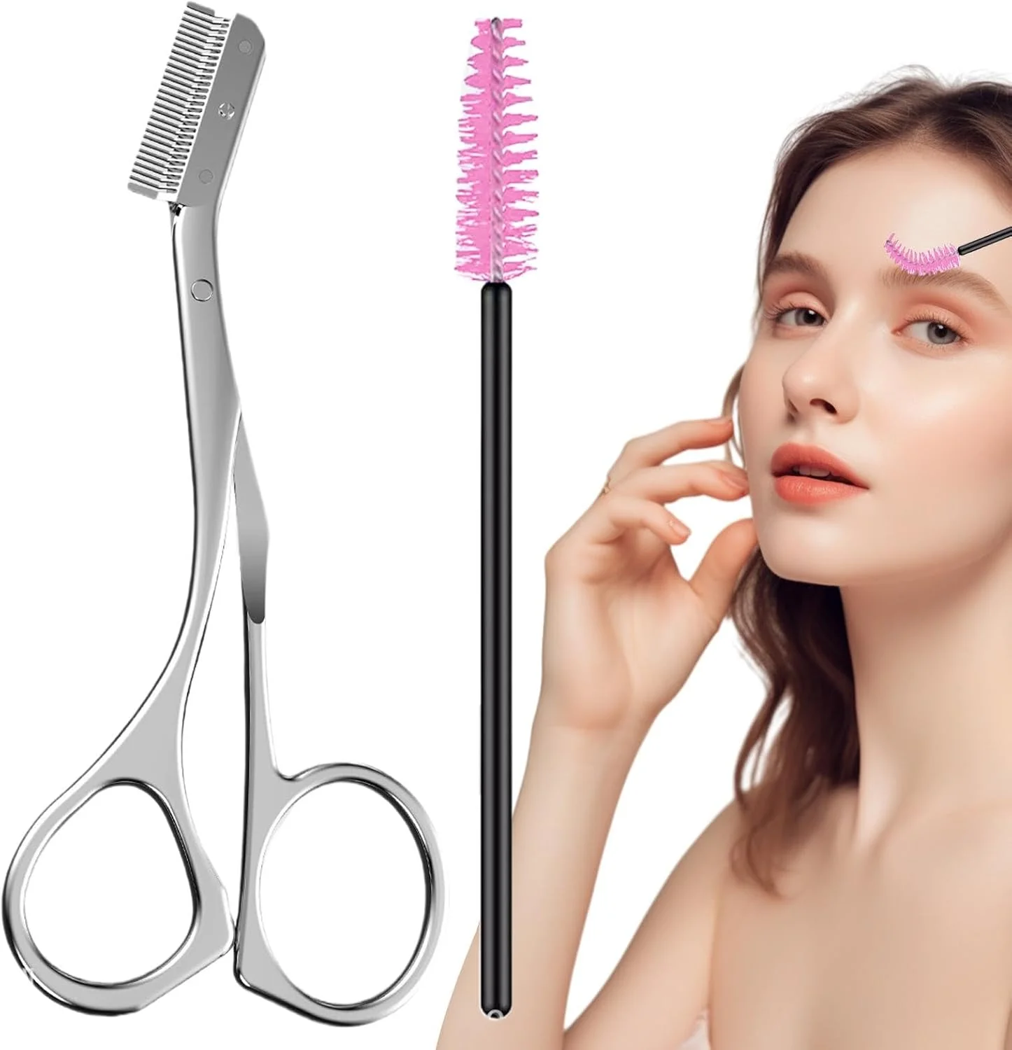 قیچی اصلاح ابرو | قیچی فرم دهنده ابرو کیت ابرو استیل ضد زنگ - ابزار آرایش حرفه ای اصلاح ابرو با شانه برای ابرو قیچی اصلاح ابرو | قیچی فرم دهنده ابرو کیت ابرو استیل ضد زنگ - ابزار آرایش حرفه ای اصلاح ابرو با شانه برای ابرو