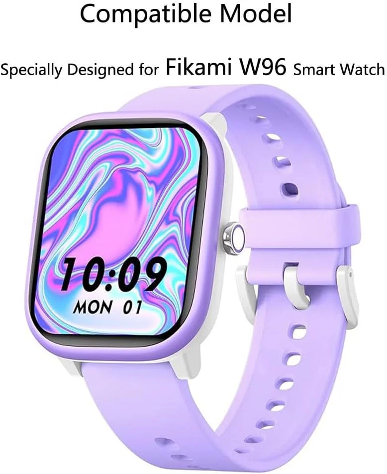 محافظ صفحه نمایش فوتاوی برای ساعت هوشمند فیکامی W96، 1.8 اینچ [بسته 3 عددی] فیلم PET نرم و شفاف HD [ضد اثر انگشت] [ضد خش] [بدون حباب] سازگار با ساعت هوشمند کودکانه فیکامی W96