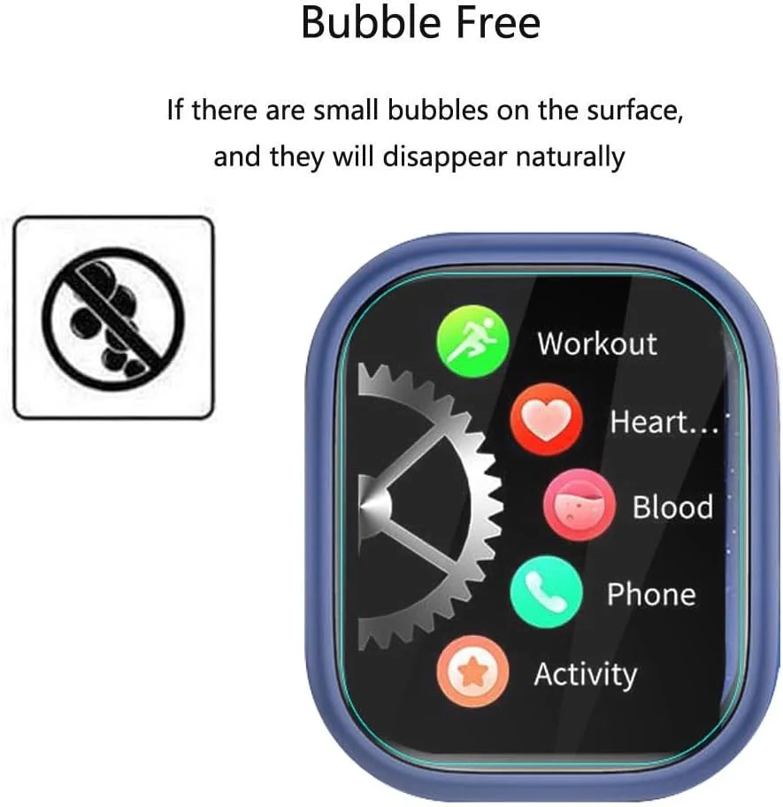 محافظ صفحه نمایش فوتانوی مناسب برای ساعت هوشمند کودکانه Heroange W79 سایز 1.83 اینچ [بسته 3 عددی] فیلم نرم PET شفاف HD [ضد اثر انگشت] [ضد خش] [بدون حباب] سازگار با ساعت ردیاب تناسب اندام کودکانه Heroange W79