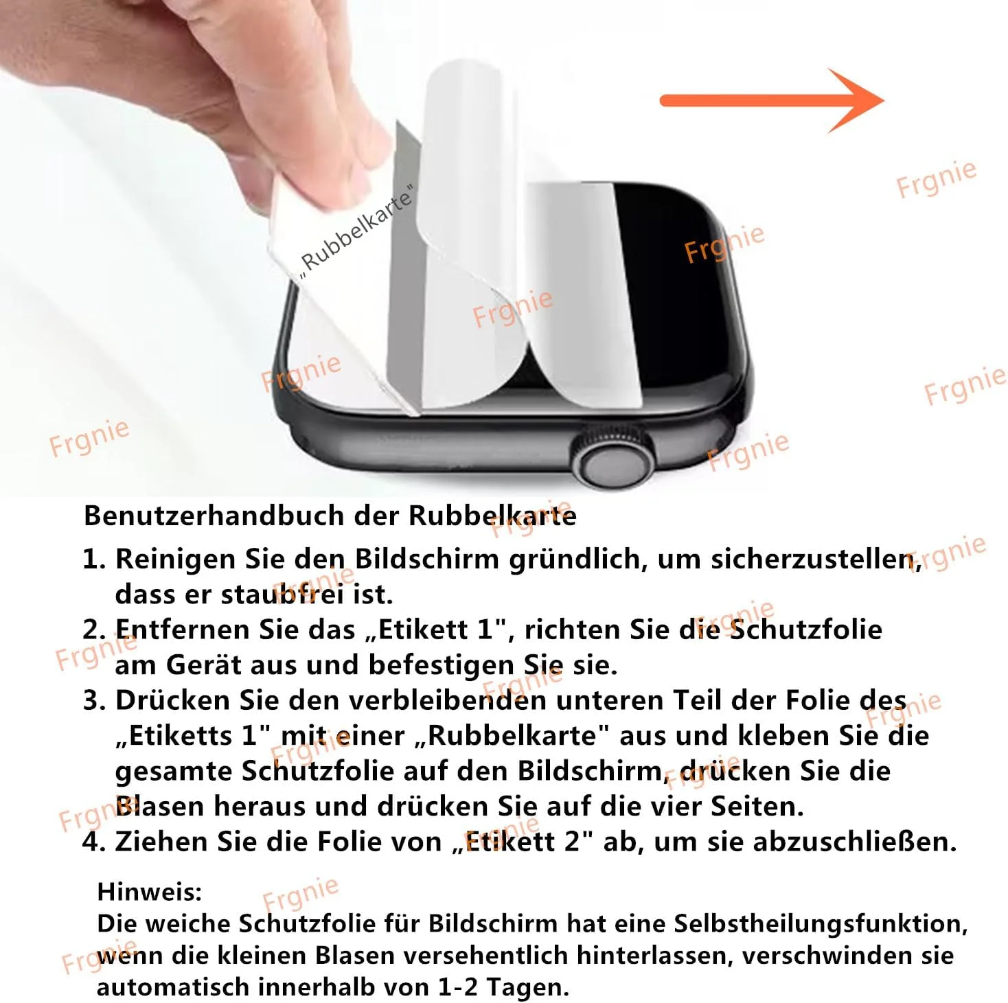 محافظ صفحه نمایش Frgnie، بسته 6 عددی، سازگار با ساعت هوشمند BANLVS، NAIXUES 2025، ساعت های 1.83 اینچی G59، فیلم نرم TPU سازگار با محافظ صفحه نمایش ساعت هوشمند SWGOTA، RUXINGX G62