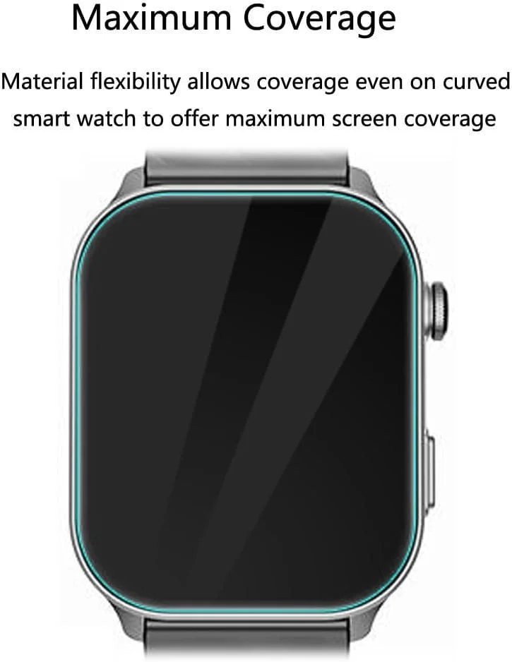 محافظ صفحه نمایش فوتاوی برای ساعت هوشمند IMSVEPR مدل LC211 سایز 2.01 اینچ [بسته 3 عددی] فیلم PET نرم و شفاف HD [ضد اثر انگشت] [ضد خش] [بدون حباب] سازگار با ساعت های هوشمند IMSVEPR مدل LC211 ردیاب تناسب اندام