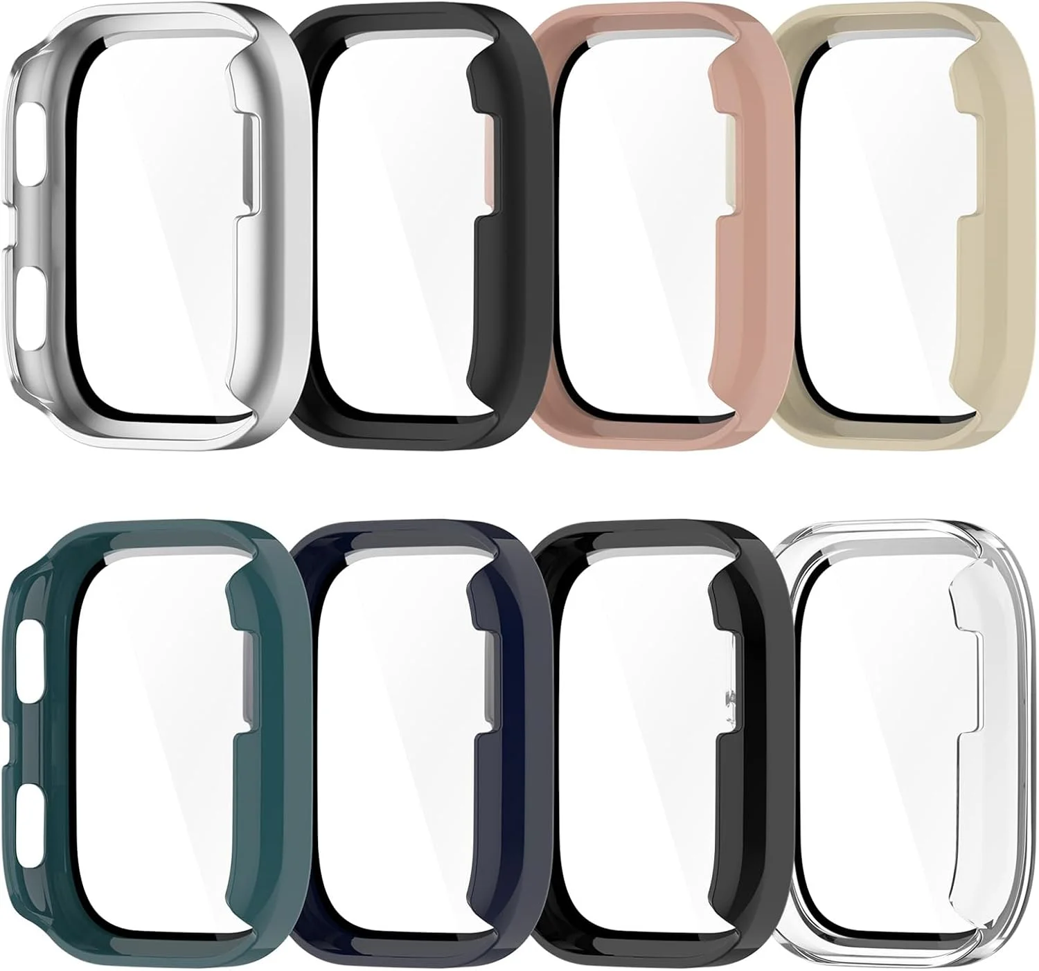 محافظ صفحه شیشه ای و قاب محافظ PC سخت برای BIP6 (A2435)، لوازم جانبی ساعت هوشمند محافظ صفحه شیشه ای و قاب محافظ PC سخت برای BIP6 (A2435)، لوازم جانبی ساعت هوشمند