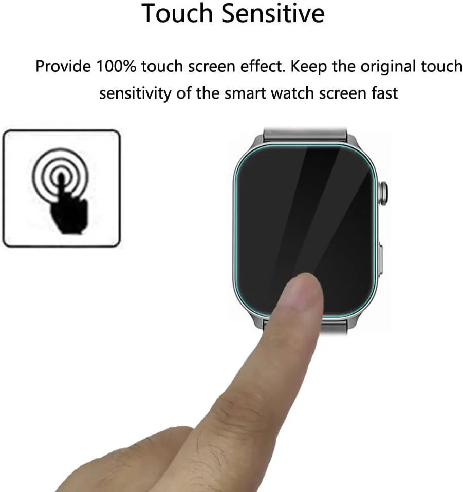 محافظ صفحه نمایش فوتاوی برای ساعت هوشمند IMSVEPR مدل LC211 سایز 2.01 اینچ [بسته 3 عددی] فیلم PET نرم و شفاف HD [ضد اثر انگشت] [ضد خش] [بدون حباب] سازگار با ساعت های هوشمند IMSVEPR مدل LC211 ردیاب تناسب اندام