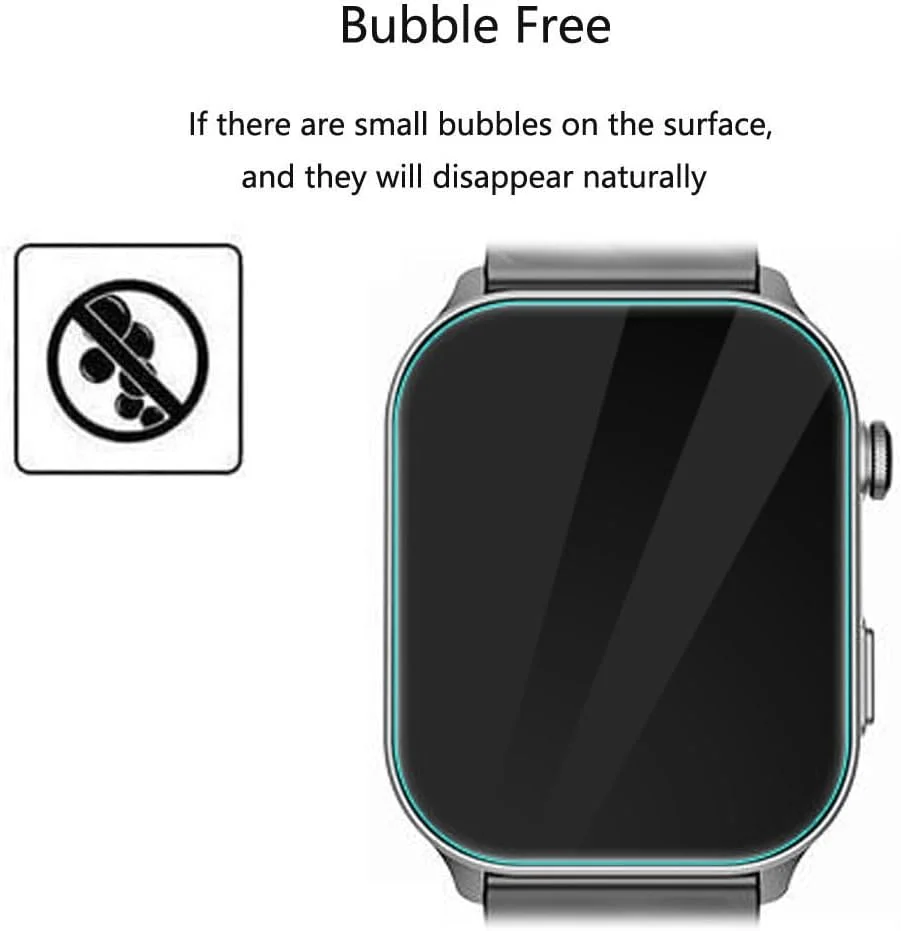 محافظ صفحه نمایش فوتاوی برای ساعت هوشمند IMSVEPR مدل LC211 سایز 2.01 اینچ [بسته 3 عددی] فیلم PET نرم و شفاف HD [ضد اثر انگشت] [ضد خش] [بدون حباب] سازگار با ساعت های هوشمند IMSVEPR مدل LC211 ردیاب تناسب اندام