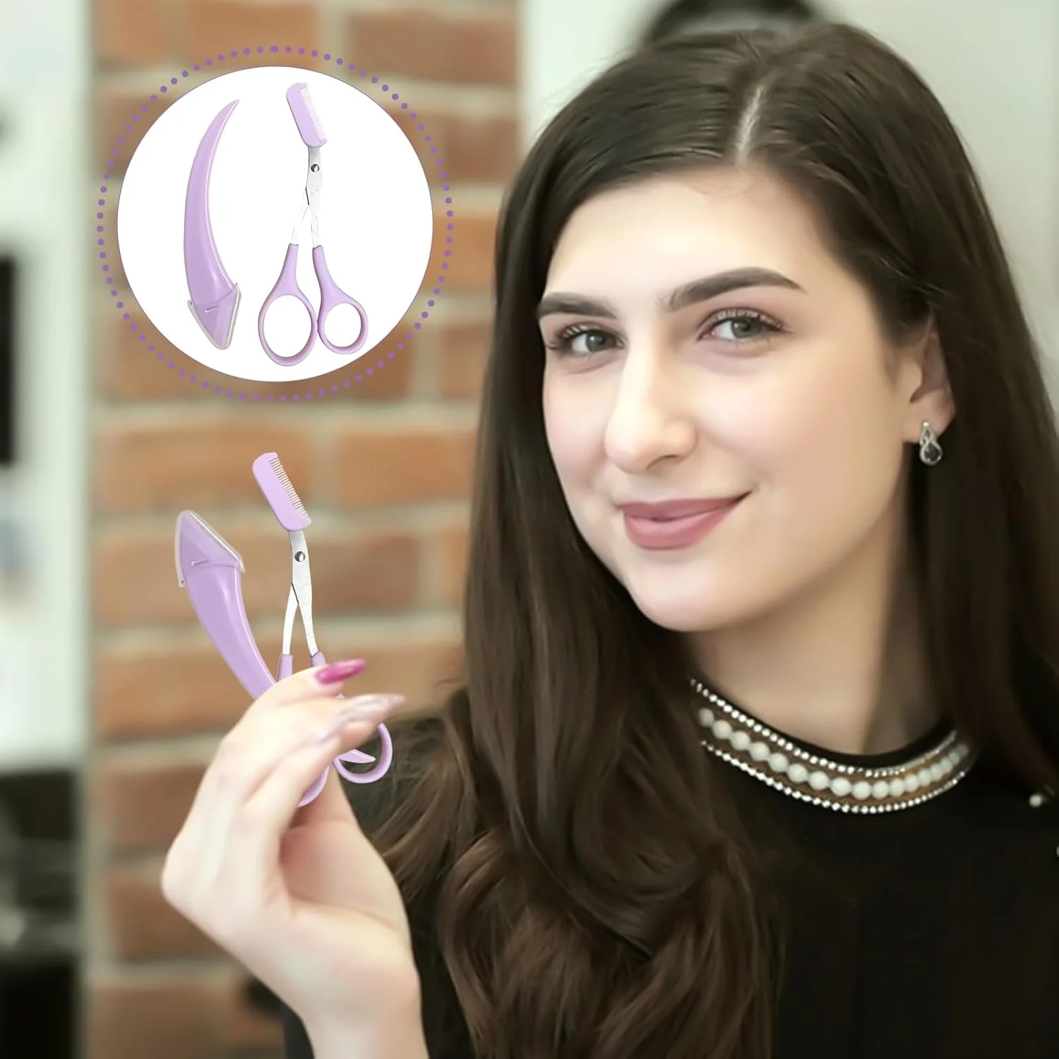 ست مرتب کننده ابرو برای بانوان | کیت حالت دهنده ابرو ضد لغزش - ابزار آرایشی برای مسافرت، حمام منزل، آرایشگاه و استفاده روزانه ست مرتب کننده ابرو برای بانوان | کیت حالت دهنده ابرو ضد لغزش - ابزار آرایشی برای مسافرت، حمام منزل، آرایشگاه و استفاده روزانه