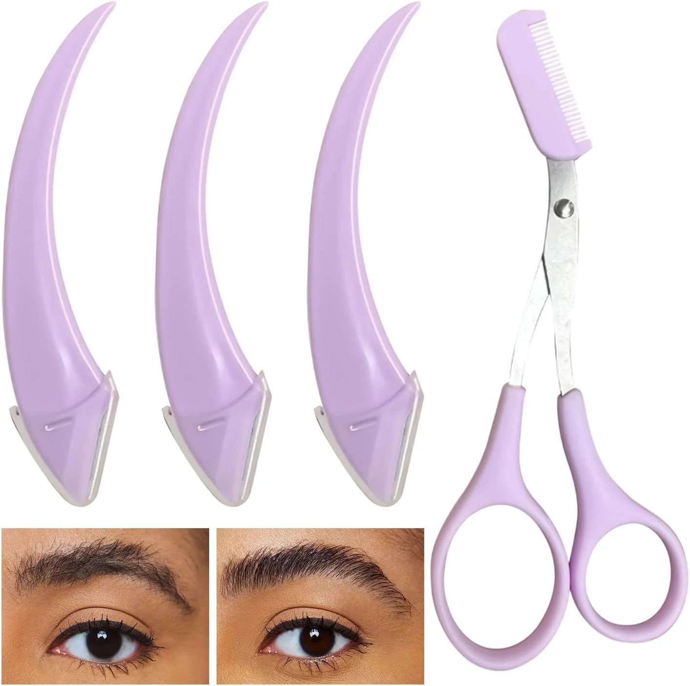 ست مرتب کننده ابرو برای بانوان | کیت حالت دهنده ابرو ضد لغزش - ابزار آرایشی برای مسافرت، حمام منزل، آرایشگاه و استفاده روزانه ست مرتب کننده ابرو برای بانوان | کیت حالت دهنده ابرو ضد لغزش - ابزار آرایشی برای مسافرت، حمام منزل، آرایشگاه و استفاده روزانه