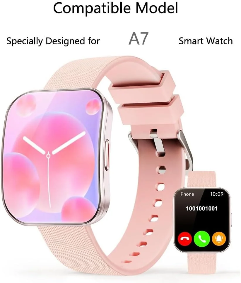 محافظ صفحه نمایش Futanwei برای ساعت هوشمند MFVLP A7، سایز 1.85 اینچ [بسته 3 عددی]، فیلم PET نرم و شفاف HD، ضد اثر انگشت، ضد خش، بدون حباب، سازگار با ساعت هوشمند MFVLP A7 Fitness Tracker