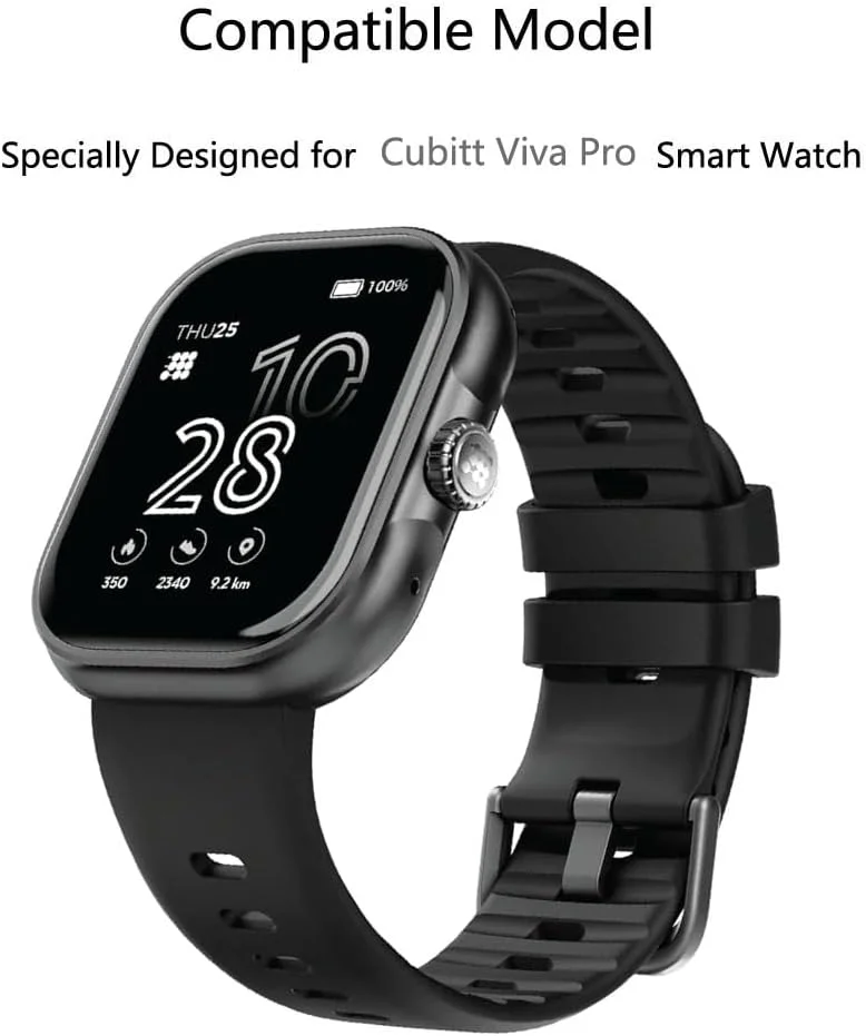 محافظ صفحه نمایش Futanwei برای ساعت هوشمند Cubitt Viva Pro سایز 1.78 اینچ [بسته 3 عددی] فیلم PET نرم و شفاف HD [ضد اثر انگشت] [ضد خش] [بدون حباب] سازگار با ساعت هوشمند Cubitt Viva Pro Fitness Tracker