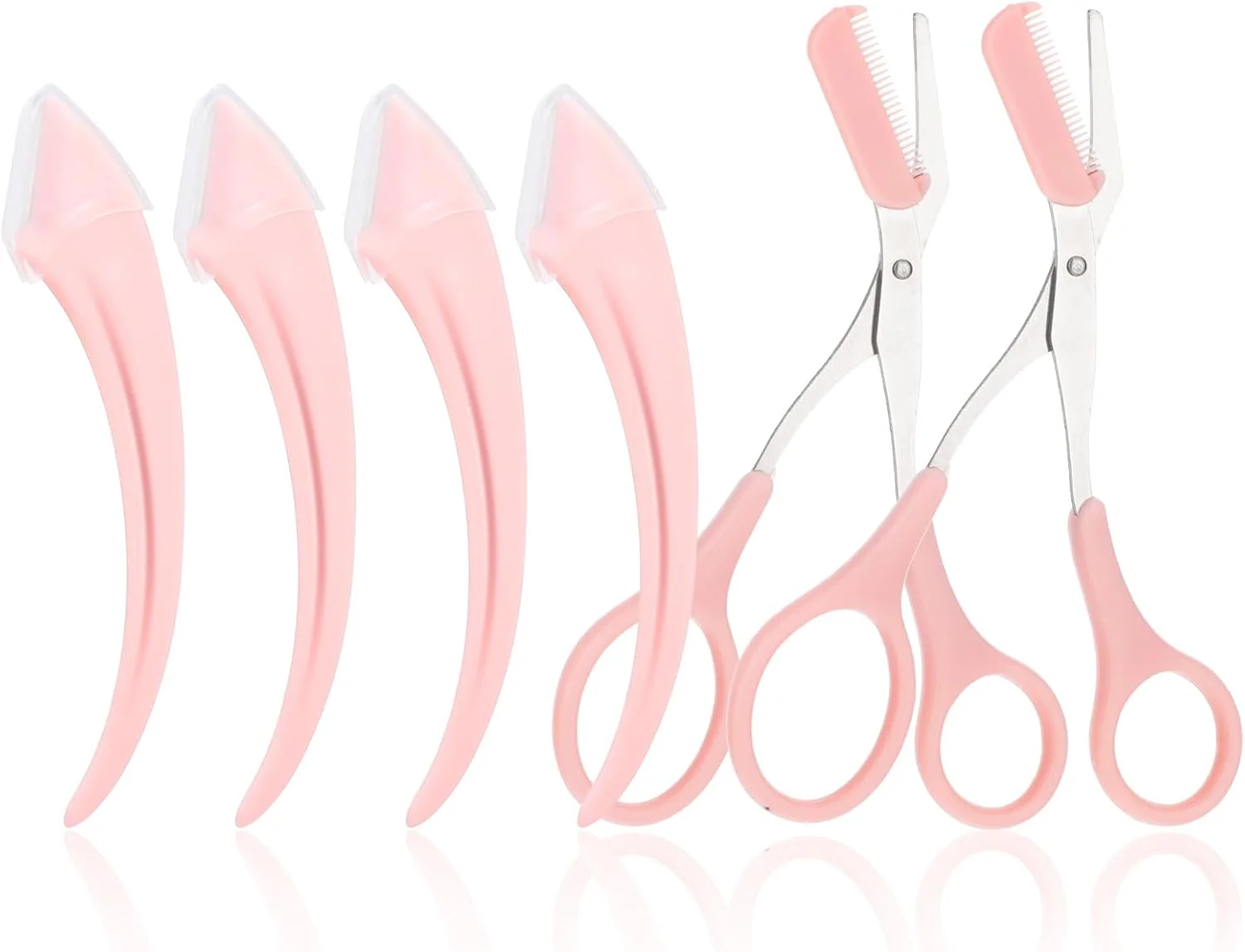 ست موچین ابرو 6 تکه، قیچی ابرو با شانه برای مبتدیان، ابزار حذف موهای صورت، لوازم جانبی زیبایی برای آقایان و بانوان ست موچین ابرو 6 تکه، قیچی ابرو با شانه برای مبتدیان، ابزار حذف موهای صورت، لوازم جانبی زیبایی برای آقایان و بانوان