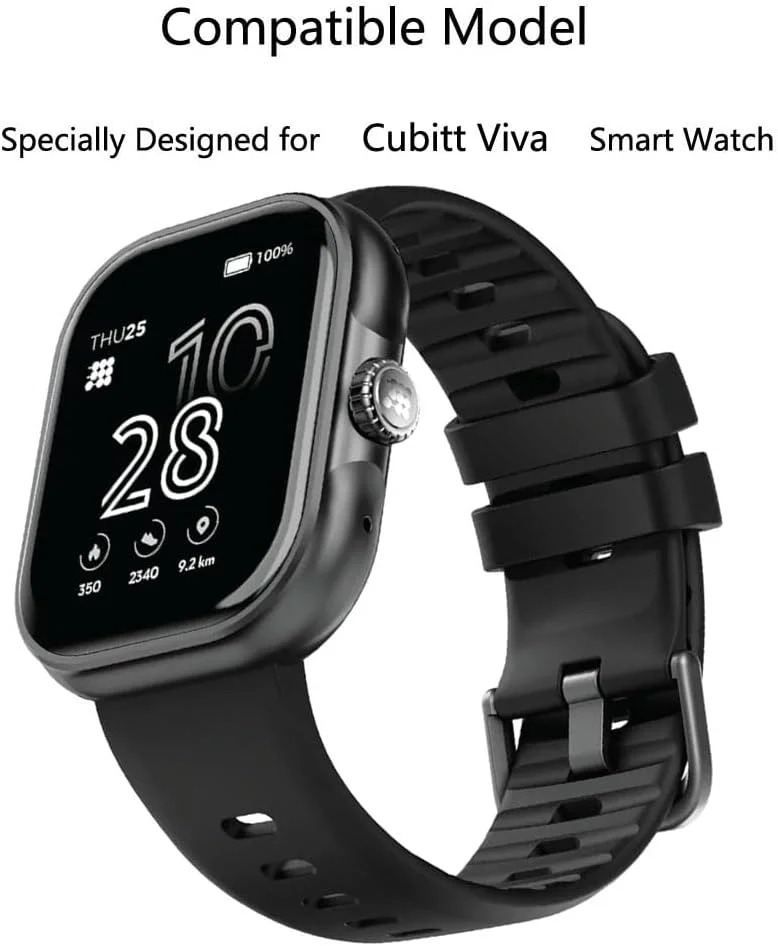 محافظ صفحه نمایش فوتاوی برای ساعت هوشمند Cubitt Viva سایز 1.84 اینچ [بسته 3 عددی] فیلم PET نرم و شفاف HD [ضد اثر انگشت] [ضد خش] [بدون حباب] سازگار با ساعت هوشمند ردیاب تناسب اندام Cubitt Viva