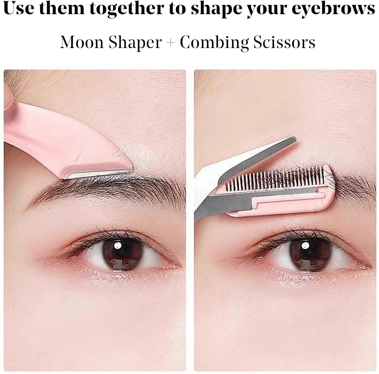 ست موچین ابرو 6 عددی شامل قیچی ابرو با شانه، تیغ ابرو استیل ضد زنگ، لوازم جانبی اصلاح موی ابرو و مژه برای زنان و مردان ست موچین ابرو 6 عددی شامل قیچی ابرو با شانه، تیغ ابرو استیل ضد زنگ، لوازم جانبی اصلاح موی ابرو و مژه برای زنان و مردان