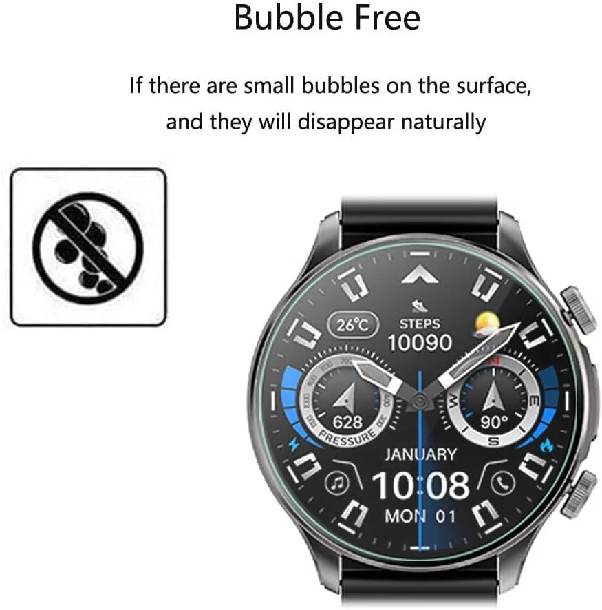 محافظ صفحه نمایش فوتاوی برای ساعت های هوشمند Joautrial KW330A [بسته 3 عددی] فیلم PET نرم و شفاف HD [ضد اثر انگشت] [ضد خش] [بدون حباب] سازگار با ردیاب تناسب اندام ساعت هوشمند Joautrial KW330A