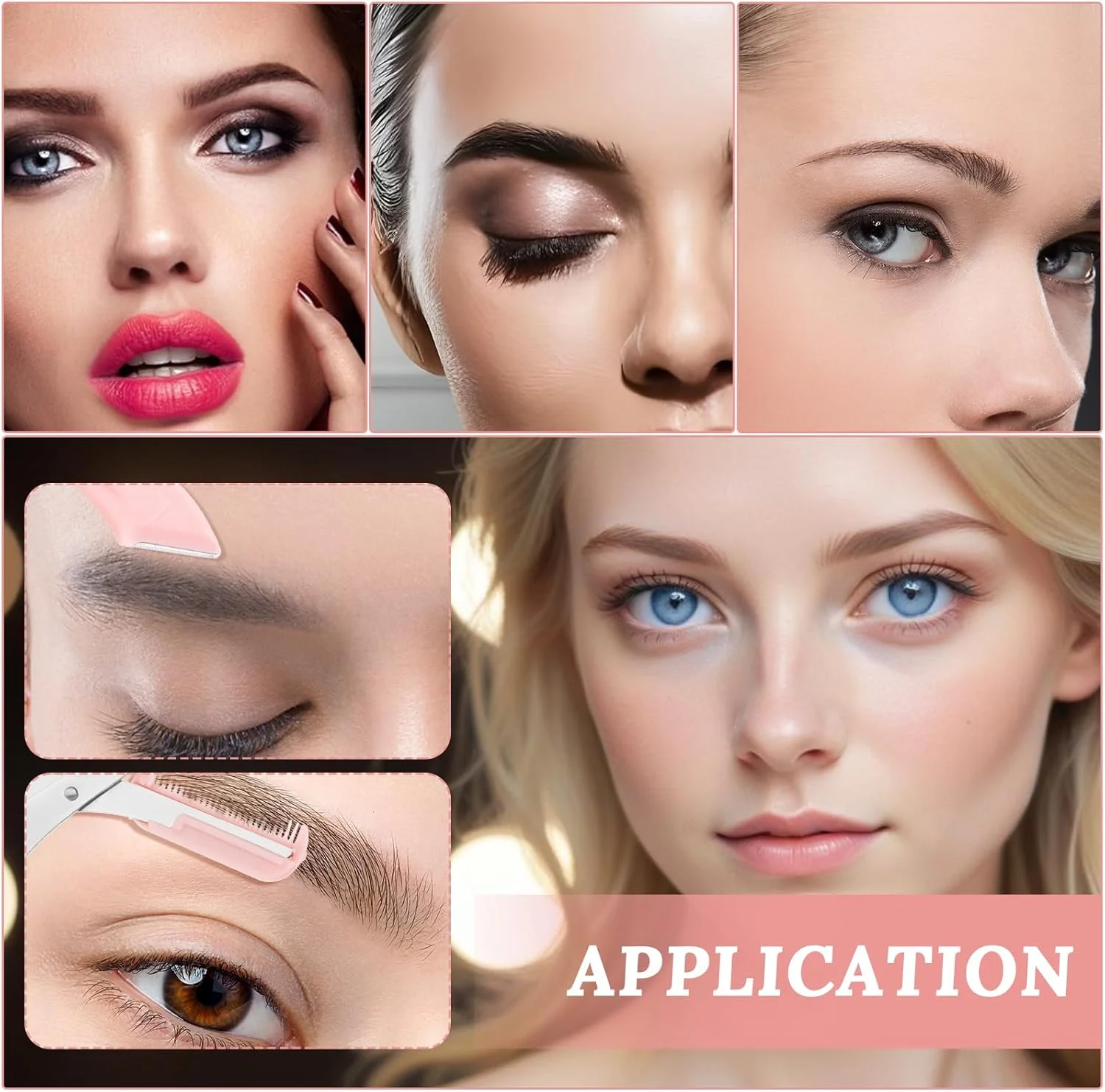 ست موچین ابرو 6 تکه، قیچی ابرو با شانه برای مبتدیان، ابزار حذف موهای صورت، لوازم جانبی زیبایی برای آقایان و بانوان ست موچین ابرو 6 تکه، قیچی ابرو با شانه برای مبتدیان، ابزار حذف موهای صورت، لوازم جانبی زیبایی برای آقایان و بانوان