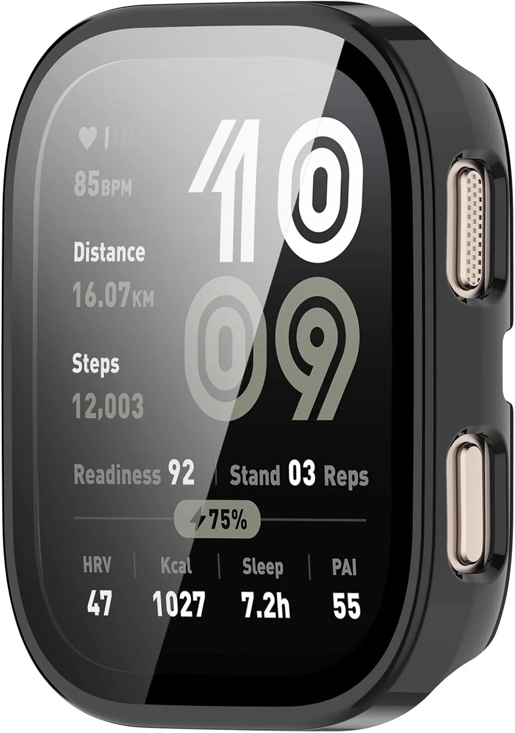 محافظ صفحه نمایش و قاب محافظ برای BIP6 (A2435)، پوشش کامل PC، قاب محافظ ساعت هوشمند