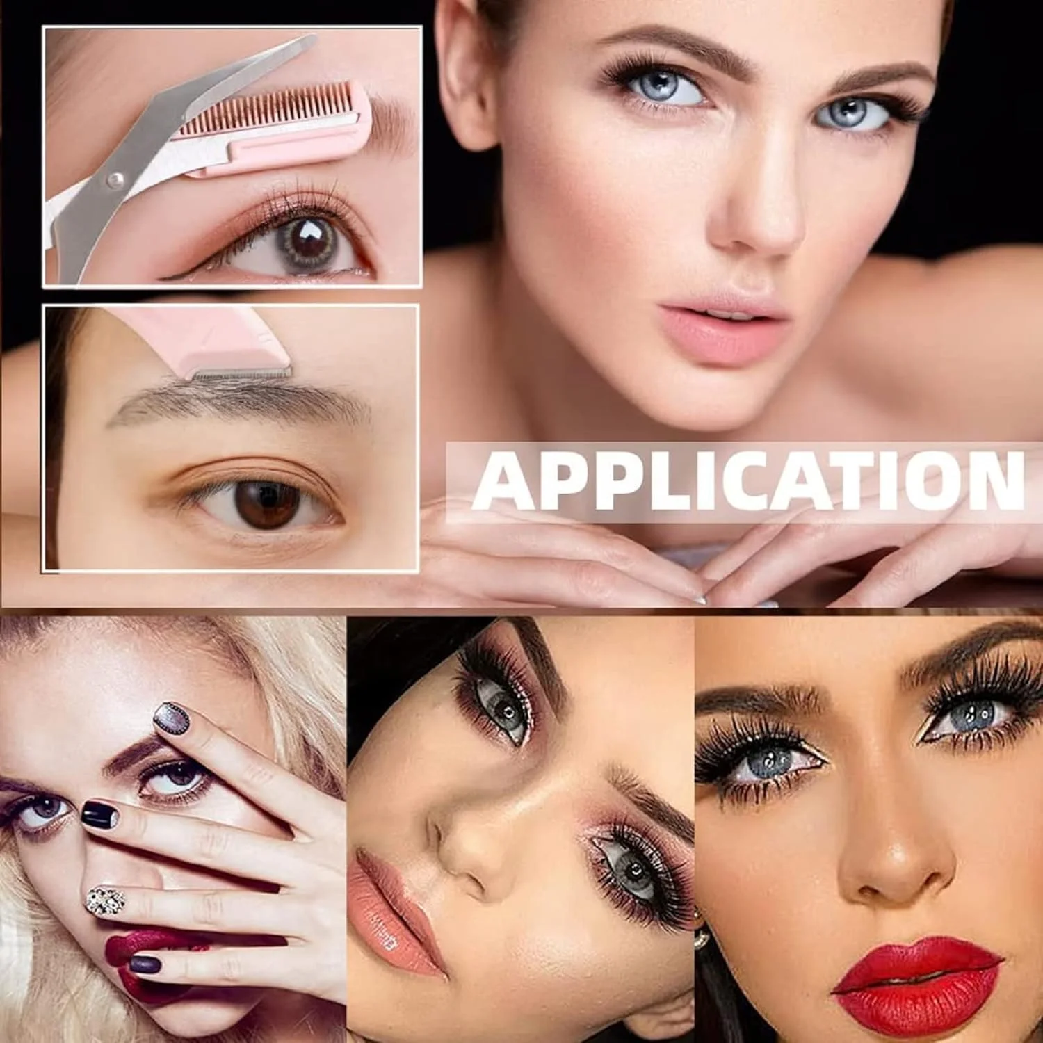 ست قیچی ابرو، تیغ ابرو و شانه 3 عددی، قیچی ابرو حرفه ای و دقیق به همراه شانه، تیغ ابرو کوچک، ابزار اصلاح صورت زنانه، صورتی ست قیچی ابرو، تیغ ابرو و شانه 3 عددی، قیچی ابرو حرفه ای و دقیق به همراه شانه، تیغ ابرو کوچک، ابزار اصلاح صورت زنانه، صورتی