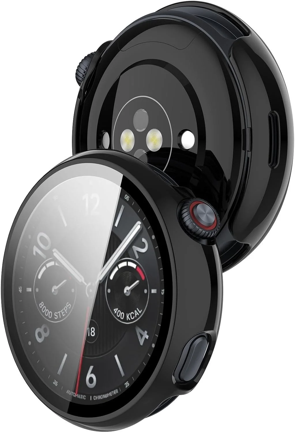 قاب محافظ ساعت هوشمند 5 با محافظ صفحه نمایش، پوشش کامل PC، لوازم جانبی ساعت هوشمند، محافظ ساعت هوشمند