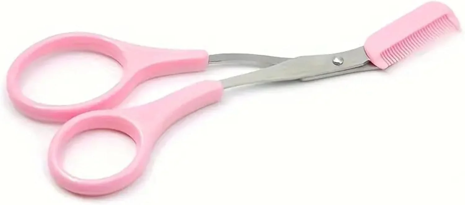 Eyebrow Trimmer Scissor With Comb Lady Woman Men Hair Removal Grooming Shaping Stainless Steel Eyebrow Remover Makeup Tool