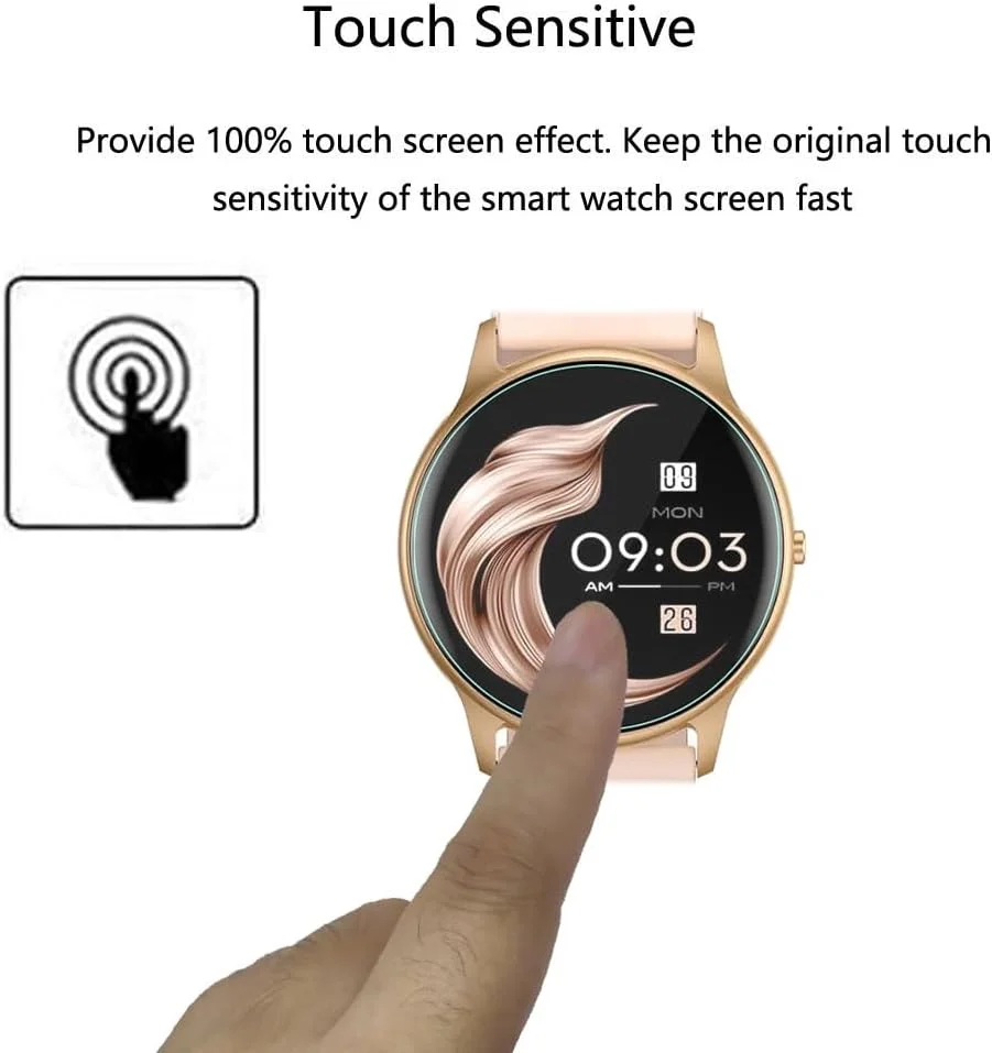 محافظ صفحه نمایش فوتاانوی برای ساعت هوشمند AGPTEK LW11 سایز 1.3 اینچ [بسته 3 عددی] فیلم PET نرم و شفاف HD [ضد اثر انگشت] [ضد خش] [بدون حباب] سازگار با ساعت های هوشمند AGPTEK LW11 ردیاب تناسب اندام