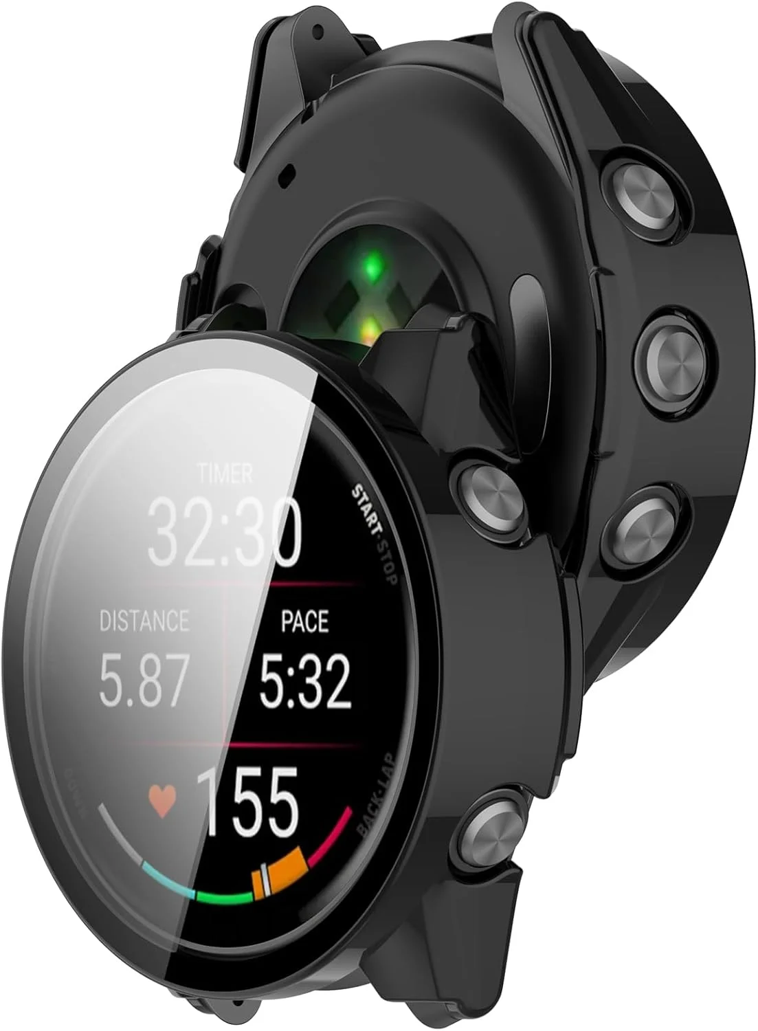 محافظ صفحه نمایش و قاب محافظ برای ساعت هوشمند 970، پوشش کامل، بامپر PC، ضد خش محافظ صفحه نمایش و قاب محافظ برای ساعت هوشمند 970، پوشش کامل، بامپر PC، ضد خش