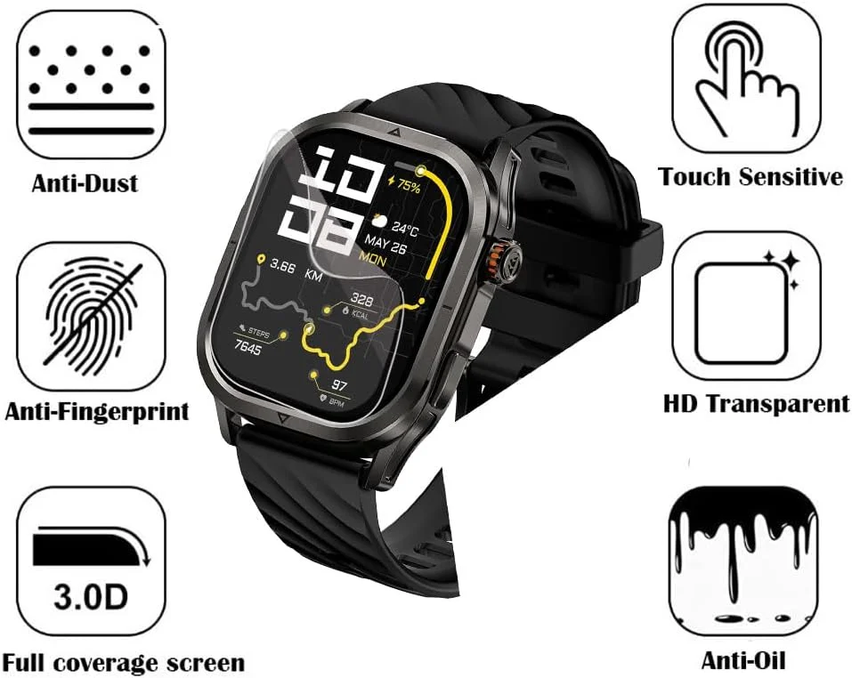 محافظ صفحه نمایش Covthch سازگار با ساعت هوشمند KOSPET Magic P10، محافظ صفحه نمایش KOSPET Magic P10 1.96 اینچی، فیلم محافظ صفحه نمایش TPU شفاف HD، ضد اثر انگشت، ضد خش، بدون حباب (بسته 7 عددی) محافظ صفحه نمایش Covthch سازگار با ساعت هوشمند KOSPET Magic P10، محافظ صفحه نمایش KOSPET Magic P10 1.96 اینچی، فیلم محافظ صفحه نمایش TPU شفاف HD، ضد اثر انگشت، ضد خش، بدون حباب (بسته 7 عددی)