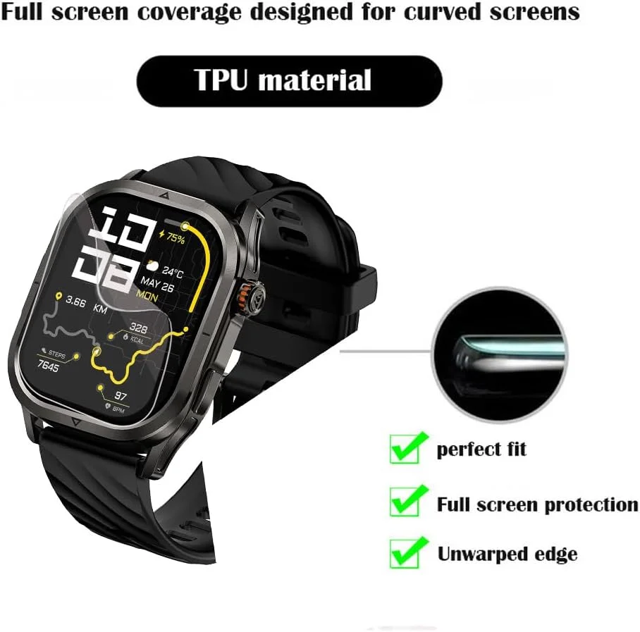 محافظ صفحه نمایش Covthch سازگار با ساعت هوشمند KOSPET Magic P10، محافظ صفحه نمایش KOSPET Magic P10 1.96 اینچی، فیلم محافظ صفحه نمایش TPU شفاف HD، ضد اثر انگشت، ضد خش، بدون حباب (بسته 7 عددی) محافظ صفحه نمایش Covthch سازگار با ساعت هوشمند KOSPET Magic P10، محافظ صفحه نمایش KOSPET Magic P10 1.96 اینچی، فیلم محافظ صفحه نمایش TPU شفاف HD، ضد اثر انگشت، ضد خش، بدون حباب (بسته 7 عددی)