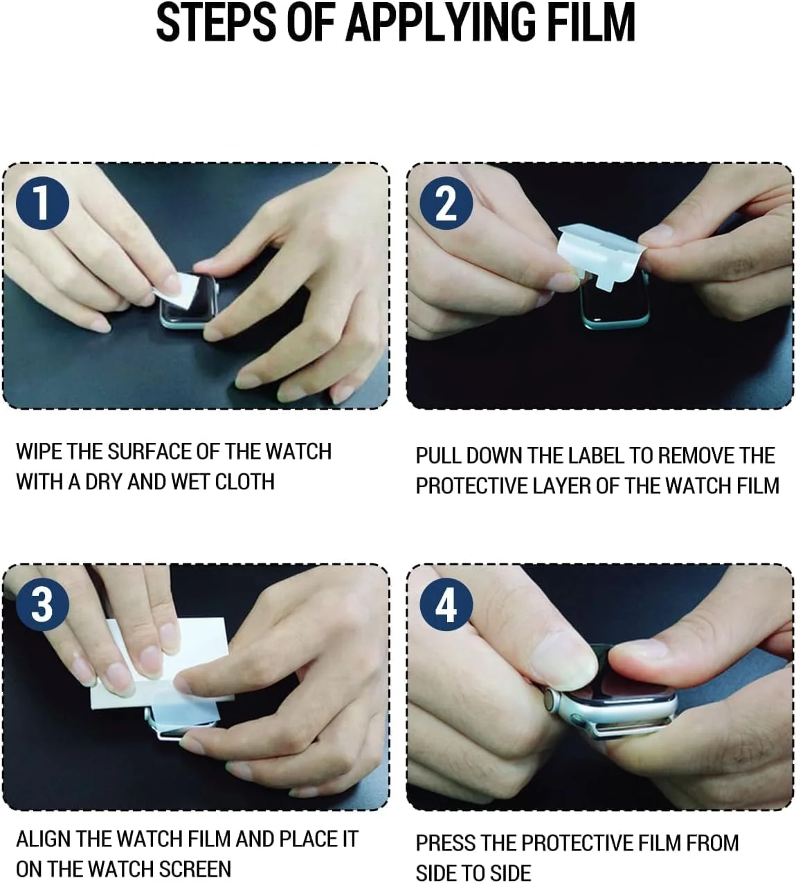 Futanwei for OIKKEI Military Smart Watches NX30 Screen Protector [3 Pack] HD Clear Soft PET Film [Anti-Fingerprint] [Anti-Scratch] [Bubble Free] Compatible for OIKKEI Smart Watch NX30 Fitness Tracker