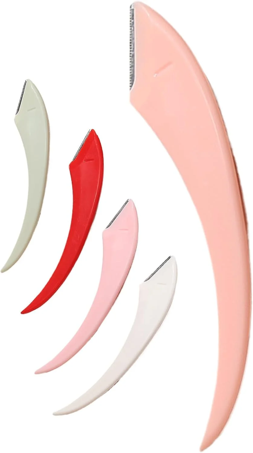 Eyebrow Trimmer | 5-Piece Manual Women Eyebrow Hair Trimmer - Reusable Grooming Shaper Makeup Tools for Home Daily Office Girls Teen Vacation Salon Men Ladies Business Eyebrow Trimmer | 5-Piece Manual Women Eyebrow Hair Trimmer - Reusable Grooming Shaper Makeup Tools for Home Daily Office Girls Teen Vacation Salon Men Ladies Business