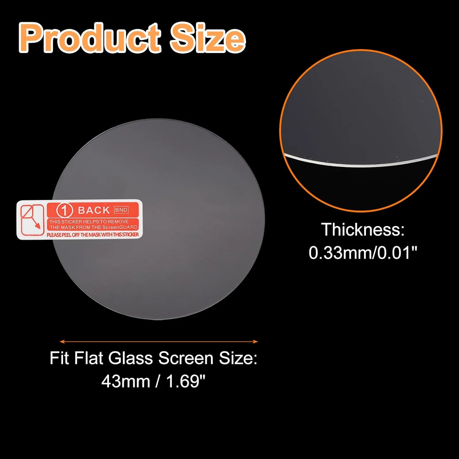 محافظ صفحه نمایش شیشه ای ساعت سورسیینگ مپ، 4 عدد، 43 میلی متر، شیشه حرارت دیده 9H، شفاف HD، لبه منحنی، ضد خش، ضد آب، صفحه کریستالی گرد ساعت هوشمند، فیلم محافظ با لوازم جانبی محافظ صفحه نمایش شیشه ای ساعت سورسیینگ مپ، 4 عدد، 43 میلی متر، شیشه حرارت دیده 9H، شفاف HD، لبه منحنی، ضد خش، ضد آب، صفحه کریستالی گرد ساعت هوشمند، فیلم محافظ با لوازم جانبی