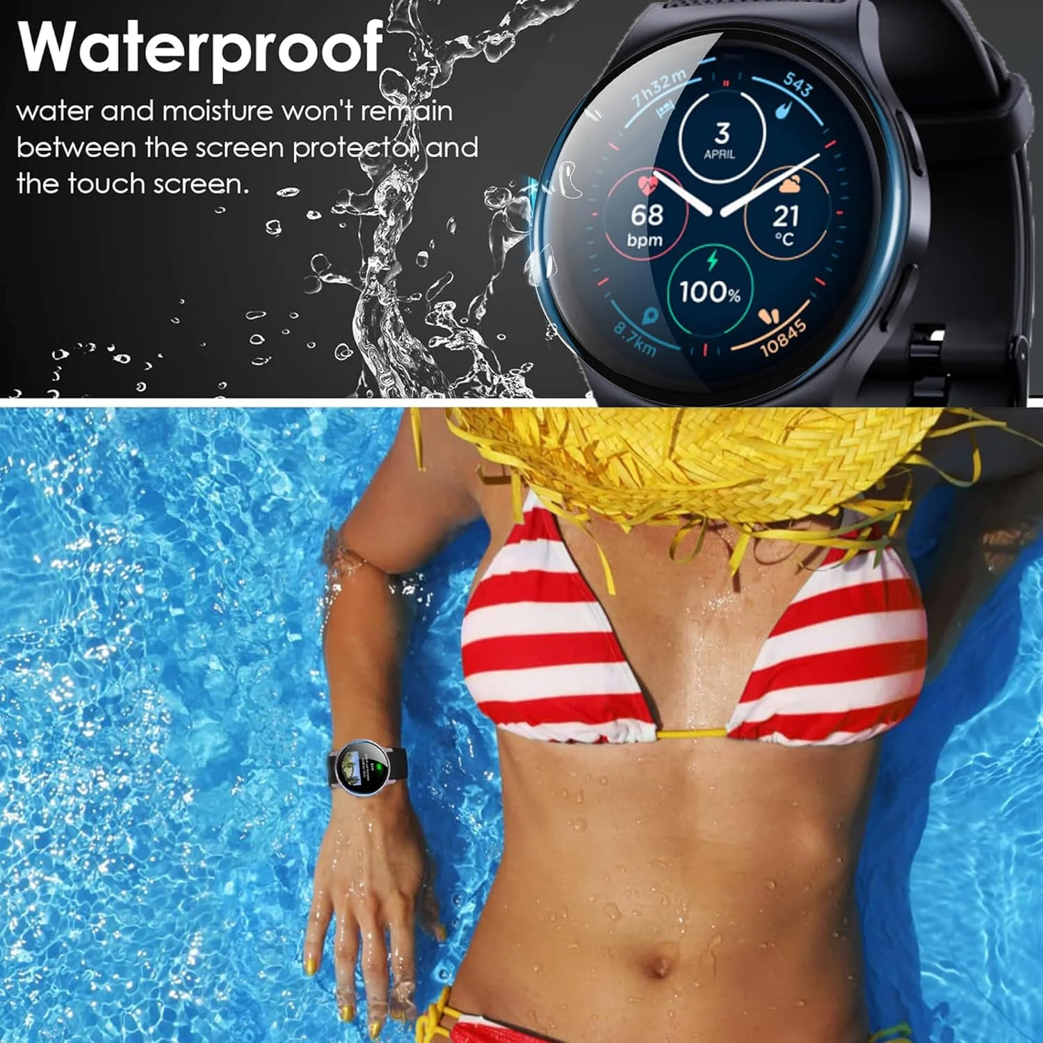 محافظ صفحه نمایش سازگار با Google Pixel Watch 4 بلوشاو [بسته 3 عددی] فیلم محافظ صفحه نمایش نرم PET با پوشش کامل سه بعدی سازگار با Pixel 4 41mm، ساعت هوشمند 45mm (بسته 3 عددی، Pixel Watch 4 41mm)