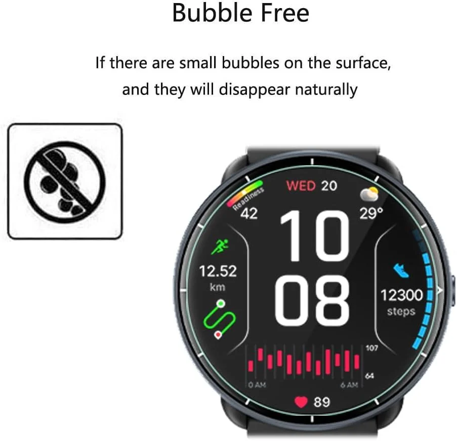 محافظ صفحه نمایش فوتاوی برای ساعت هوشمند شنا پارسونور FitNova R1، 1.32 اینچ [بسته 3 عددی]، فیلم نرم PET شفاف HD [ضد اثر انگشت] [ضد خش] [بدون حباب] سازگار با ساعت پارسونور FitNova R1