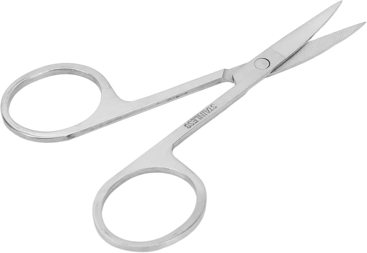 قیچی ابرو، دهانه منحنی محکم، طراحی ارگونومیک قابل شستشو، قیچی مژه مصنوعی برای فروشگاه لوازم آرایشی