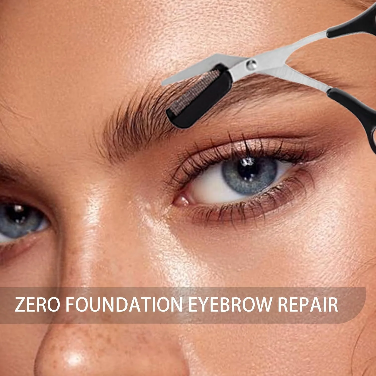 قیچی ابرو به همراه شانه، قیچی اصلاح ابرو مردانه، قیچی ابرو 2 در 1 برای زنان، تیغ ابرو، قیچی ابرو صورت زنانه، اصلاح کننده ابرو (مشکی) قیچی ابرو به همراه شانه، قیچی اصلاح ابرو مردانه، قیچی ابرو 2 در 1 برای زنان، تیغ ابرو، قیچی ابرو صورت زنانه، اصلاح کننده ابرو (مشکی)