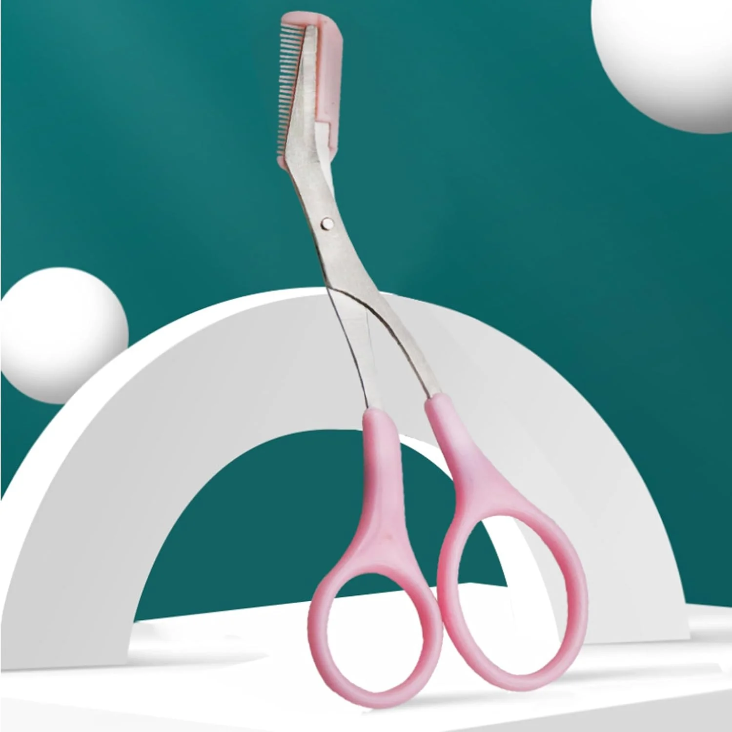 قیچی ابرو با شانه، قیچی استیل ضد زنگ، قیچی آرایشی ایمن ابرو قیچی ابرو با شانه، قیچی استیل ضد زنگ، قیچی آرایشی ایمن ابرو