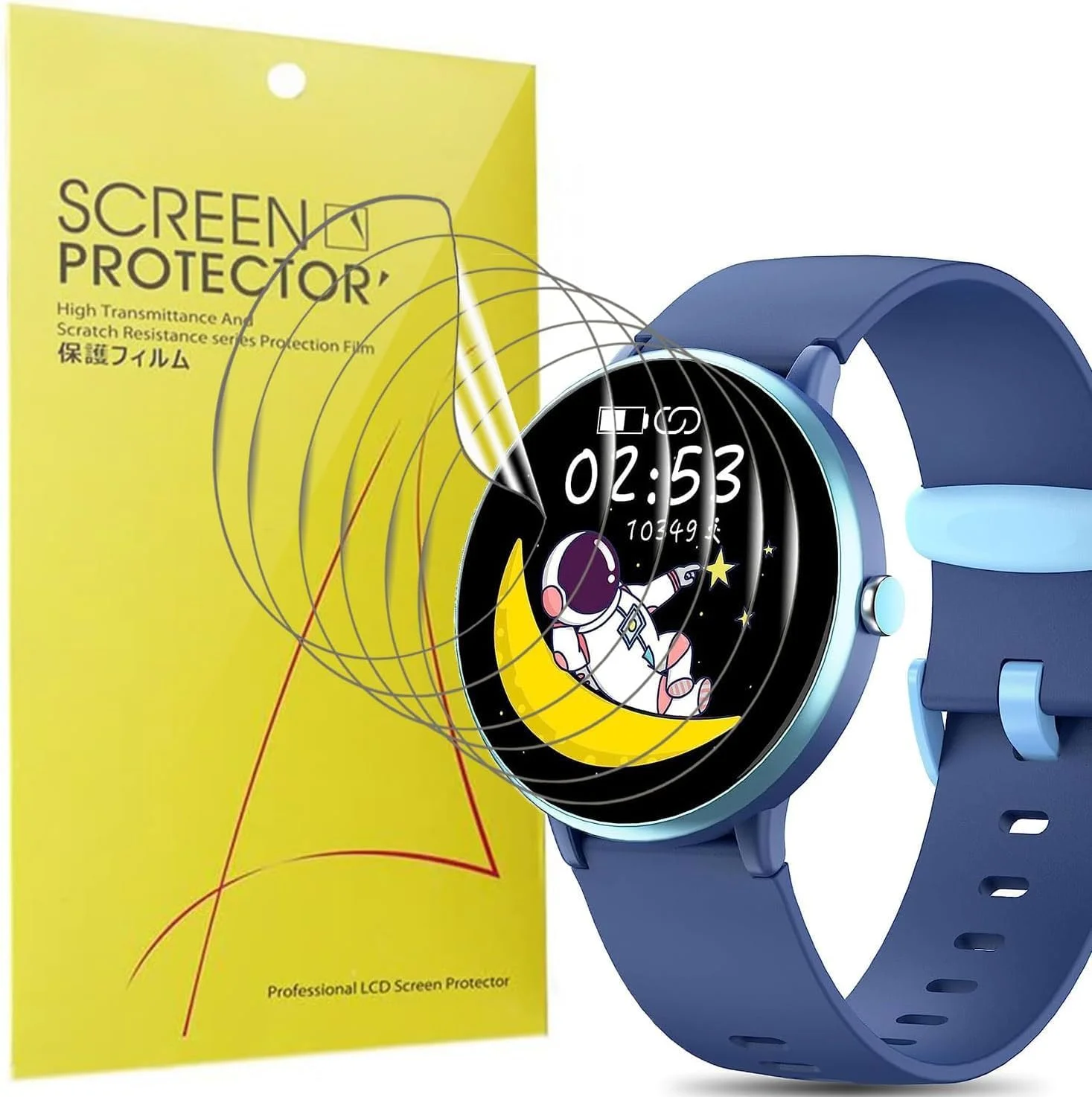 محافظ صفحه نمایش سازگار با ساعت های هوشمند کودکانه Mgaolo H39R، [6 عدد] فیلم شفاف TPU پوشش کامل سازگار با ساعت هوشمند DIGEEHOT H39R / ساعت های هوشمند کودکانه Mgaolo H39R 1.2 اینچ (6 عدد)