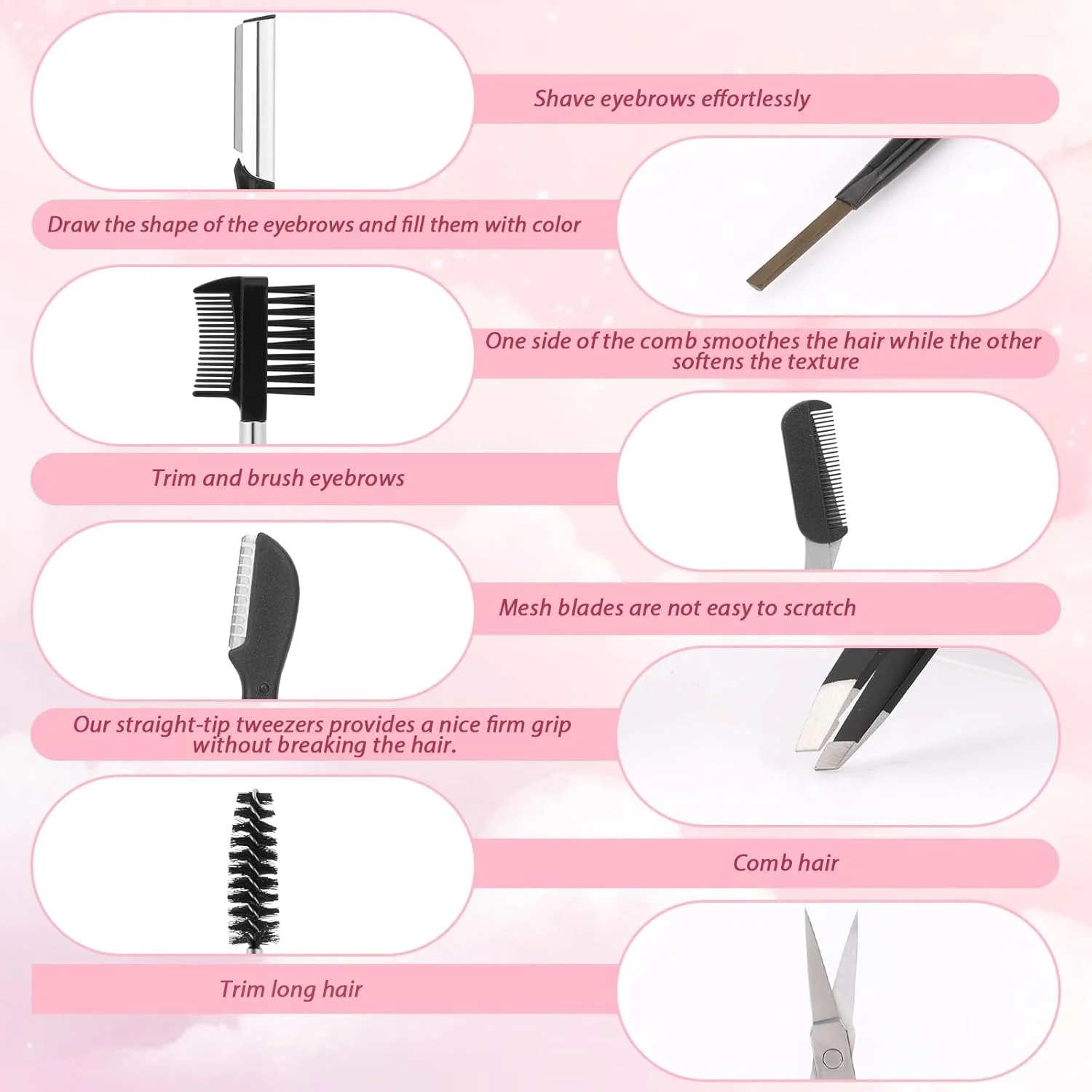 ست قیچی ابرو 8 تکه، ست حرفه ای مراقبت از ابرو، جعبه هدیه ویفت، موچین، برداشتن ابرو، ست تیغ ابرو با موچین، شانه ابرو، مداد ابرو، تیغ و قیچی ست قیچی ابرو 8 تکه، ست حرفه ای مراقبت از ابرو، جعبه هدیه ویفت، موچین، برداشتن ابرو، ست تیغ ابرو با موچین، شانه ابرو، مداد ابرو، تیغ و قیچی