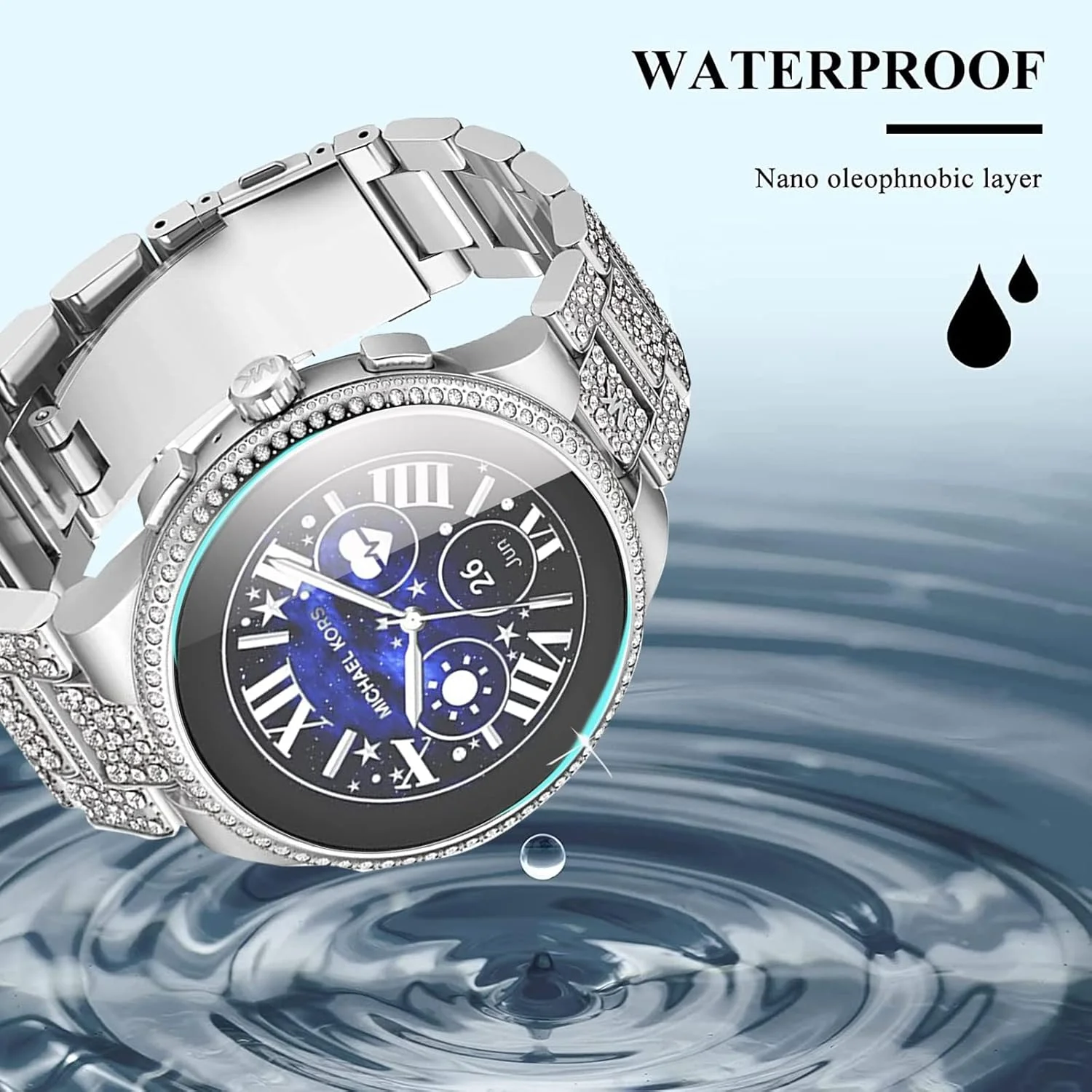 محافظ صفحه نمایش Blueshaweu سازگار با ساعت هوشمند Lemfo مدل C21 Pro مردانه 1.39 اینچی، محافظ صفحه شیشه ای حرارت دیده با سختی 9H [بسته 3 عددی] برای ساعت هوشمند Lemfo C21 Pro (HD)