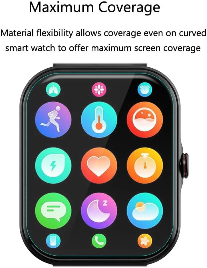 محافظ صفحه نمایش Futanwei برای ساعت هوشمند yobone A230، 1.91 اینچ [بسته 3 عددی]، فیلم PET نرم و شفاف HD، [ضد اثر انگشت]، [ضد خش]، [بدون حباب]، سازگار با ساعت هوشمند yobone A230 ردیاب تناسب اندام