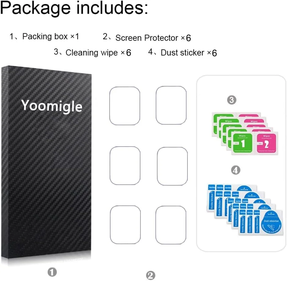 محافظ صفحه نمایش یومیگل سازگار با آمازفیت GTS 4، بسته 6 عددی، فیلم محافظ صفحه نمایش ساعت هوشمند آمازفیت GTS4، پوشش محافظ صفحه نمایش شفاف HD ضد خش و ضد اثر انگشت محافظ صفحه نمایش یومیگل سازگار با آمازفیت GTS 4، بسته 6 عددی، فیلم محافظ صفحه نمایش ساعت هوشمند آمازفیت GTS4، پوشش محافظ صفحه نمایش شفاف HD ضد خش و ضد اثر انگشت