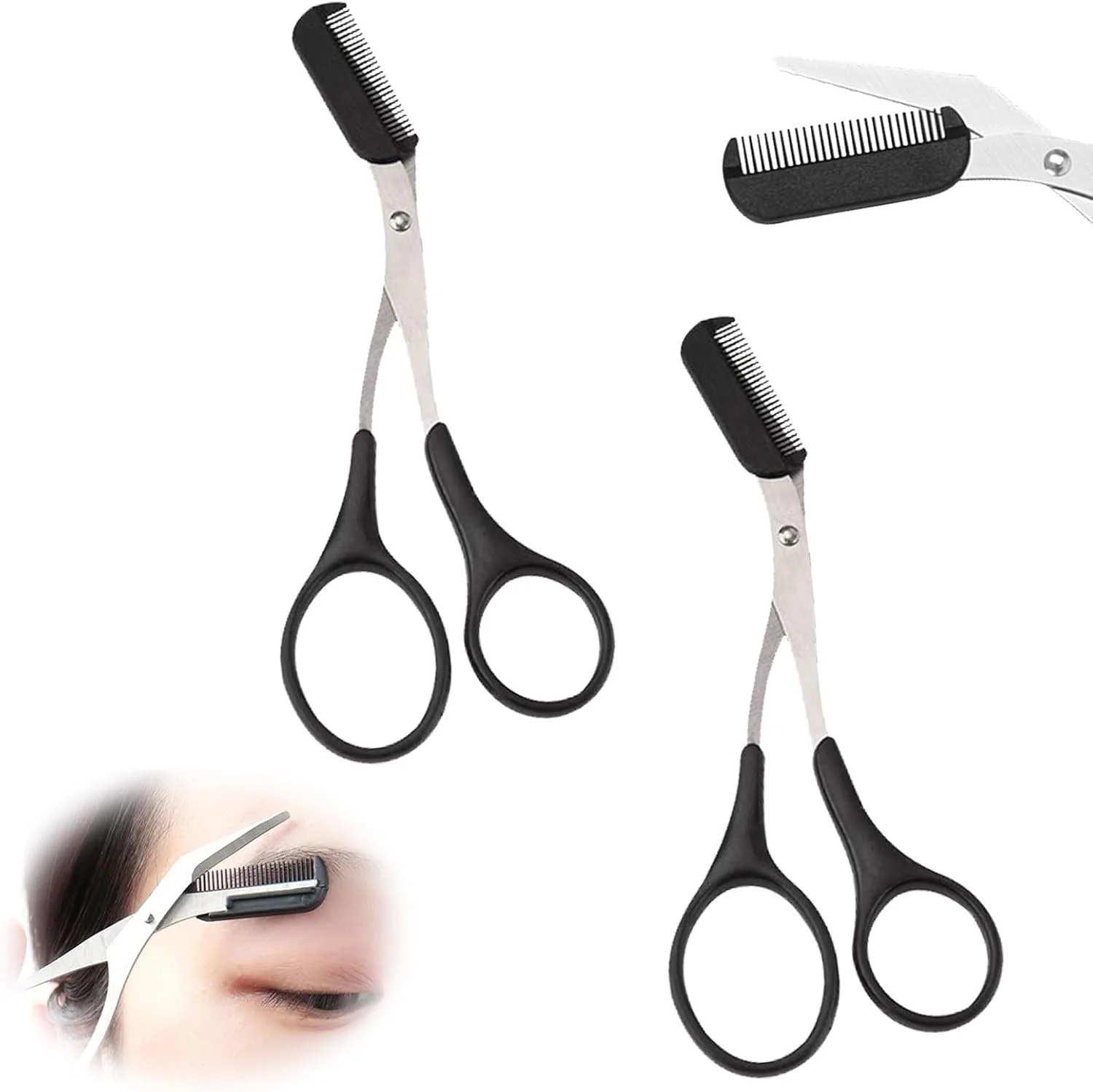 بسته 2 عددی قیچی ابرو به همراه شانه، قیچی ابرو، قیچی ابرو حرفه ای، قیچی ابرو زنانه، موزن ابرو، موزن دقیق، قیچی ابرو مردانه و زنانه بسته 2 عددی قیچی ابرو به همراه شانه، قیچی ابرو، قیچی ابرو حرفه ای، قیچی ابرو زنانه، موزن ابرو، موزن دقیق، قیچی ابرو مردانه و زنانه