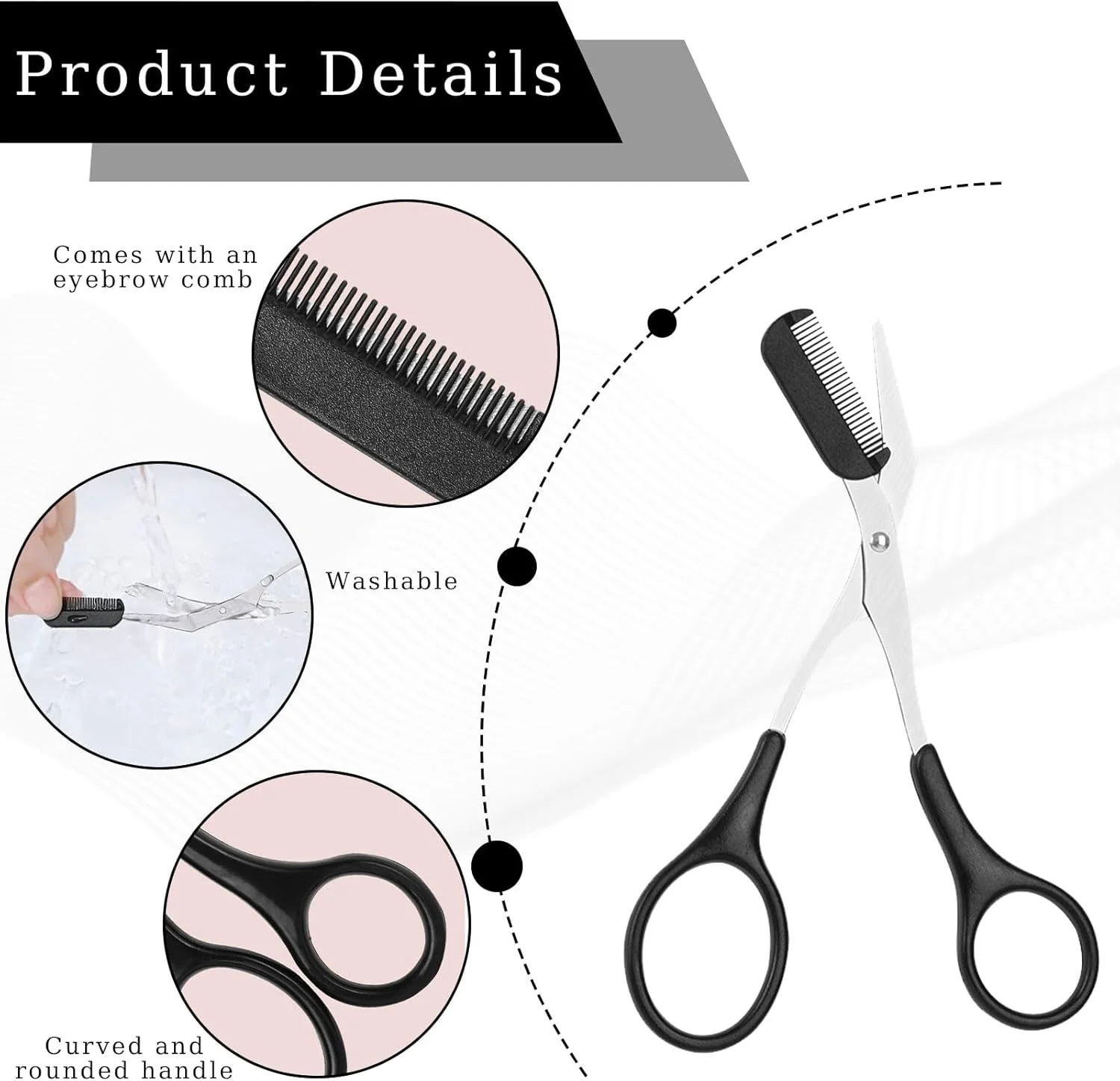 بسته 2 عددی قیچی ابرو به همراه شانه، قیچی ابرو، قیچی ابرو حرفه ای، قیچی ابرو زنانه، موزن ابرو، موزن دقیق، قیچی ابرو مردانه و زنانه بسته 2 عددی قیچی ابرو به همراه شانه، قیچی ابرو، قیچی ابرو حرفه ای، قیچی ابرو زنانه، موزن ابرو، موزن دقیق، قیچی ابرو مردانه و زنانه