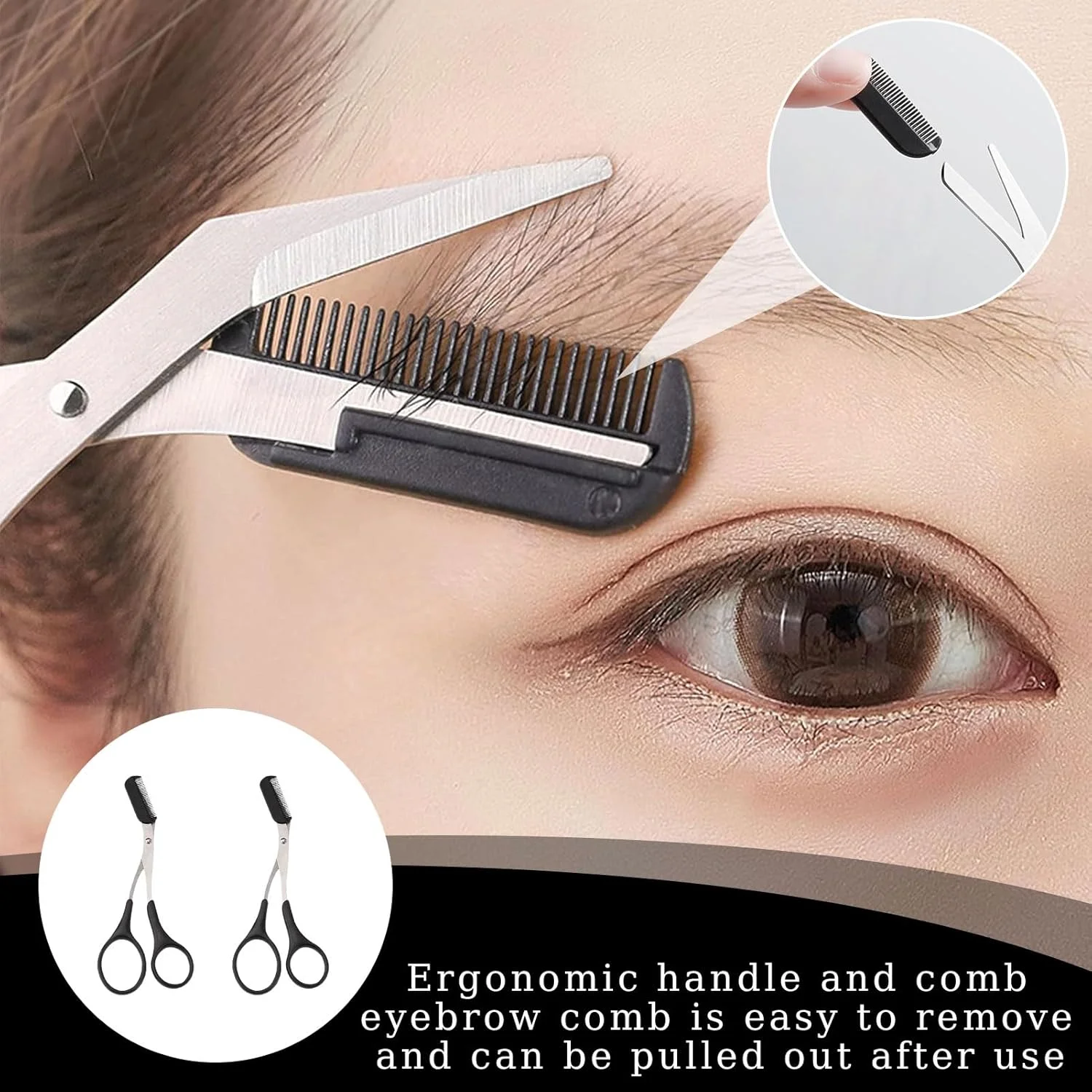 بسته 2 عددی قیچی ابرو به همراه شانه، قیچی ابرو، قیچی ابرو حرفه ای، قیچی ابرو زنانه، موزن ابرو، موزن دقیق، قیچی ابرو مردانه و زنانه بسته 2 عددی قیچی ابرو به همراه شانه، قیچی ابرو، قیچی ابرو حرفه ای، قیچی ابرو زنانه، موزن ابرو، موزن دقیق، قیچی ابرو مردانه و زنانه