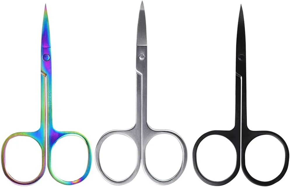 قیچی ابرو حرفه ای استیل ضد زنگ، موچین ابرو و مژه، ابزار آرایشی، قیچی کوچک ابرو قیچی ابرو حرفه ای استیل ضد زنگ، موچین ابرو و مژه، ابزار آرایشی، قیچی کوچک ابرو