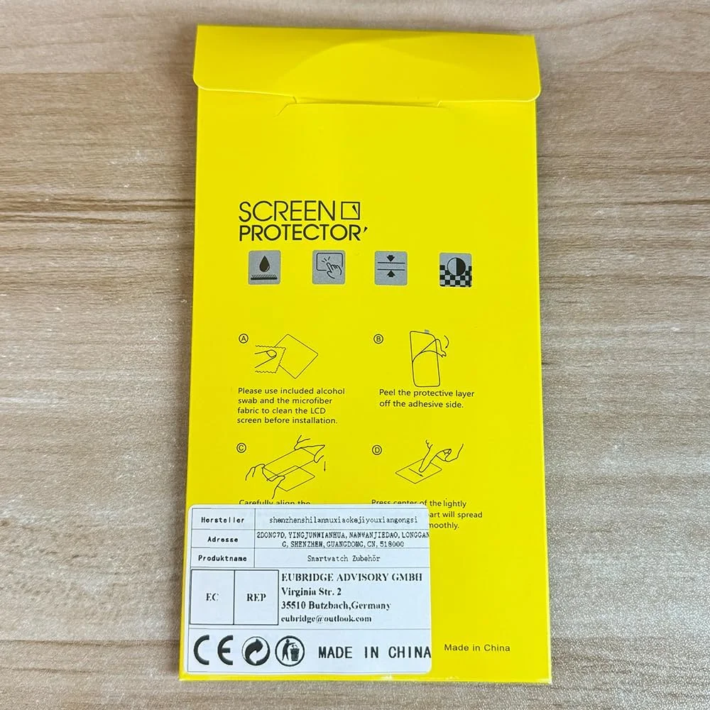 محافظ صفحه نمایش Blueshaweu سازگار با ساعت هوشمند STECEi S68 سایز 1.95 اینچ، محافظ صفحه نمایش TPU شفاف و انعطاف پذیر HD [بسته 6 عددی] سازگار با ساعت هوشمند STECEi S68 (شفاف)